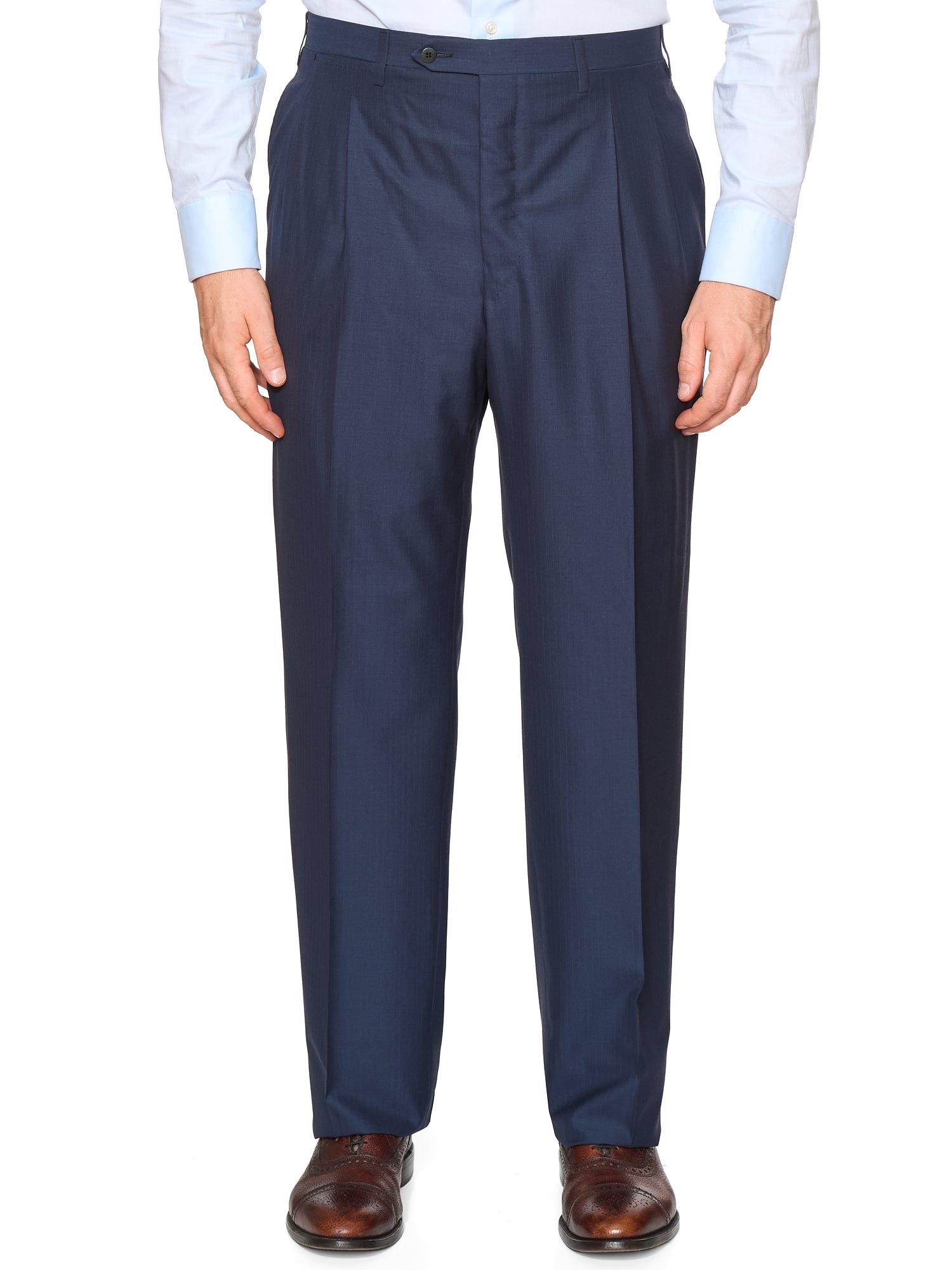 KITON Napoli Handmade Blue 14 Micron Wool Super 180's Suit