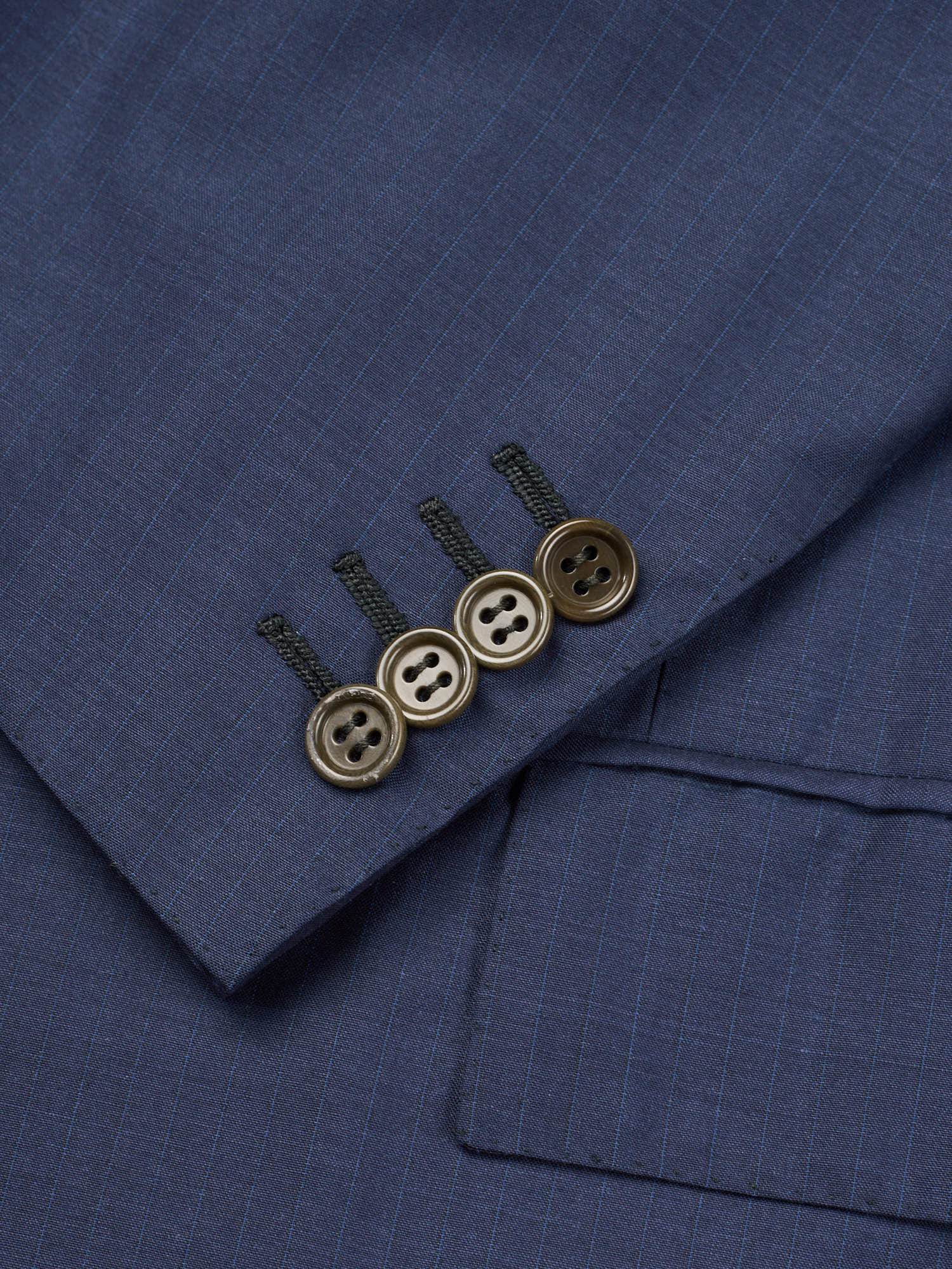 KITON Napoli Handmade Blue 14 Micron Wool Super 180's Suit