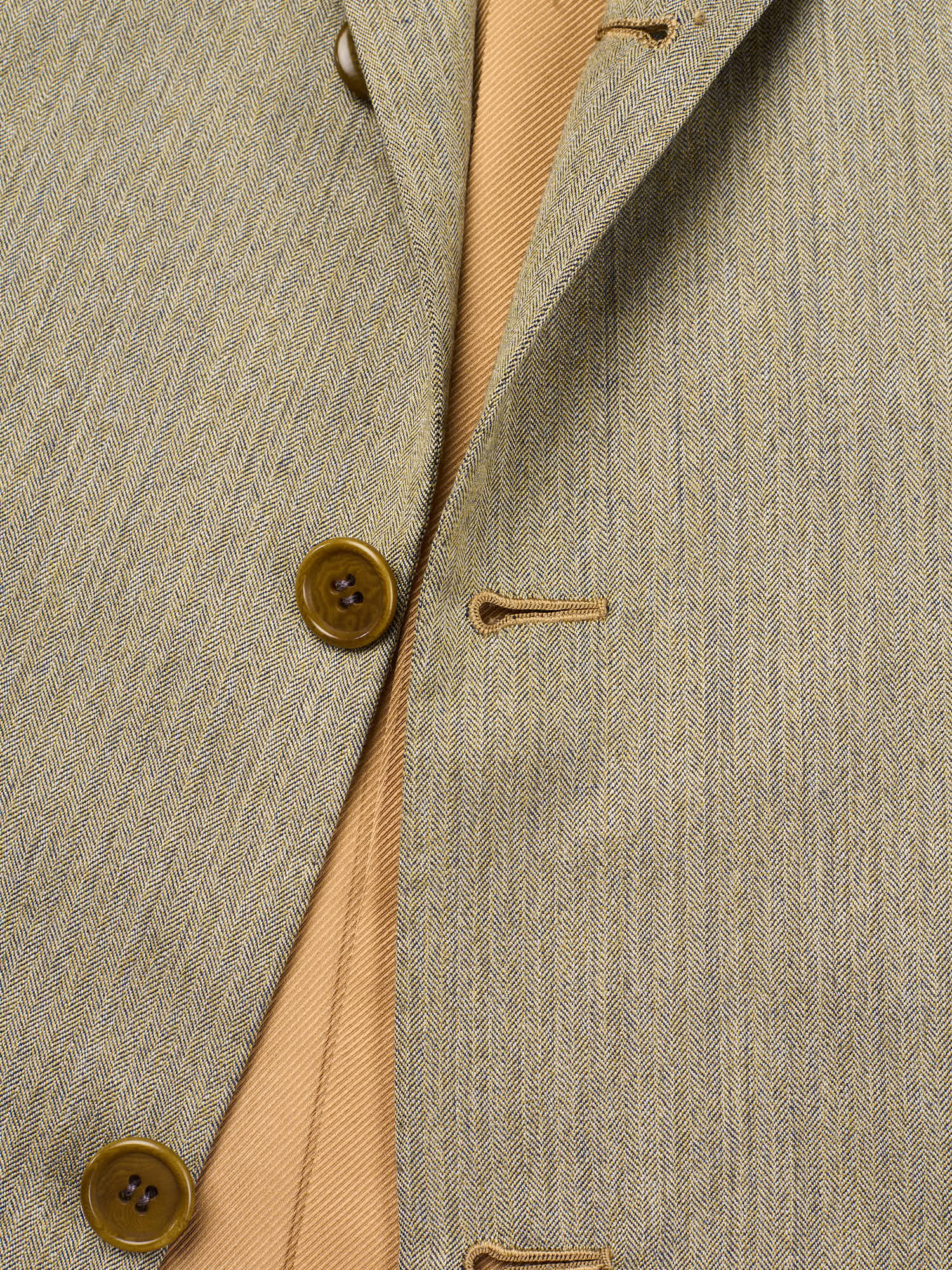 KITON Napoli Handmade Herringbone Pure Cashmere Suit EU 50 NEW US 40