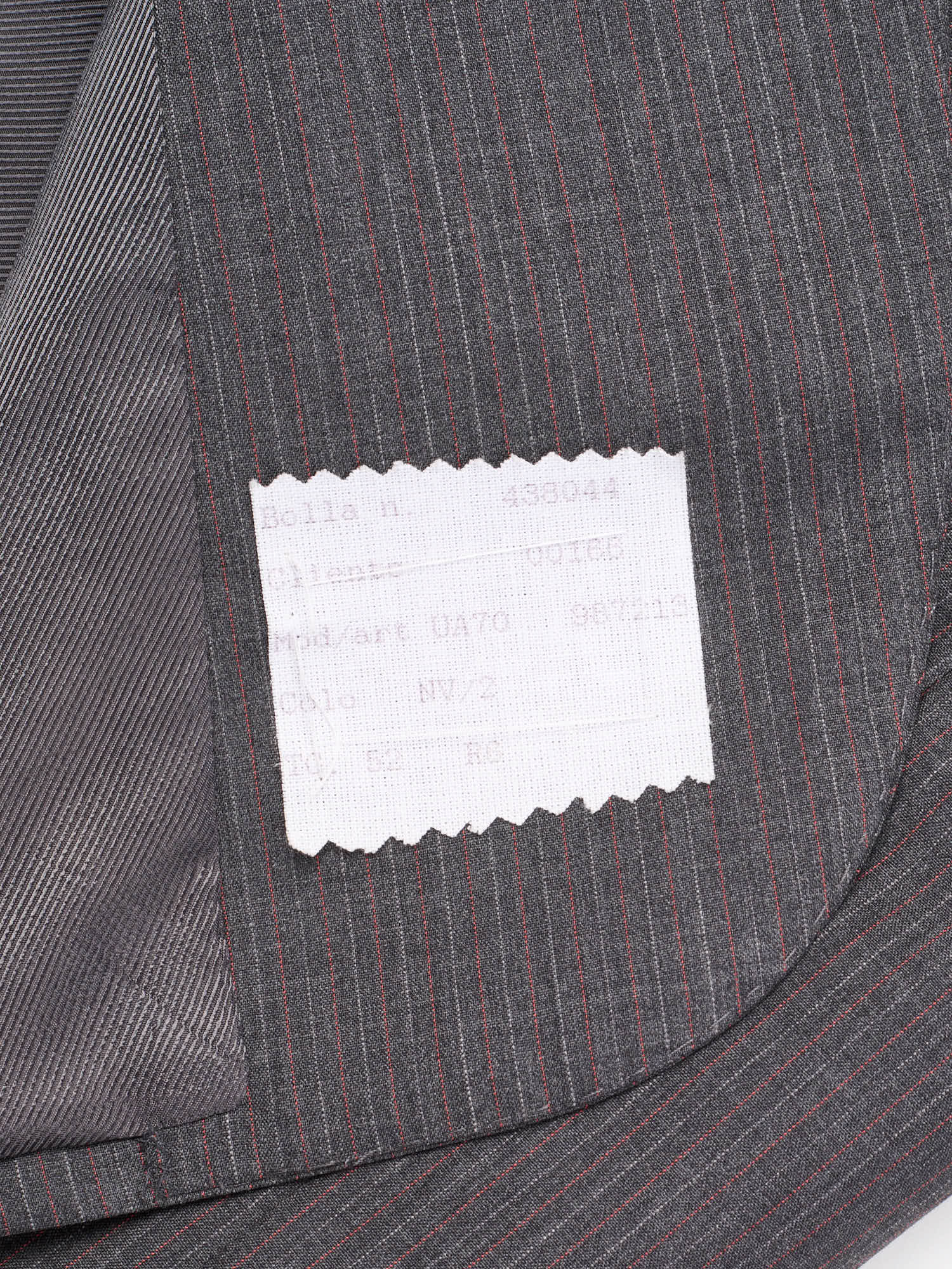 KITON Napoli Handmade Gray Striped 14 Micron Wool Super 180's Suit