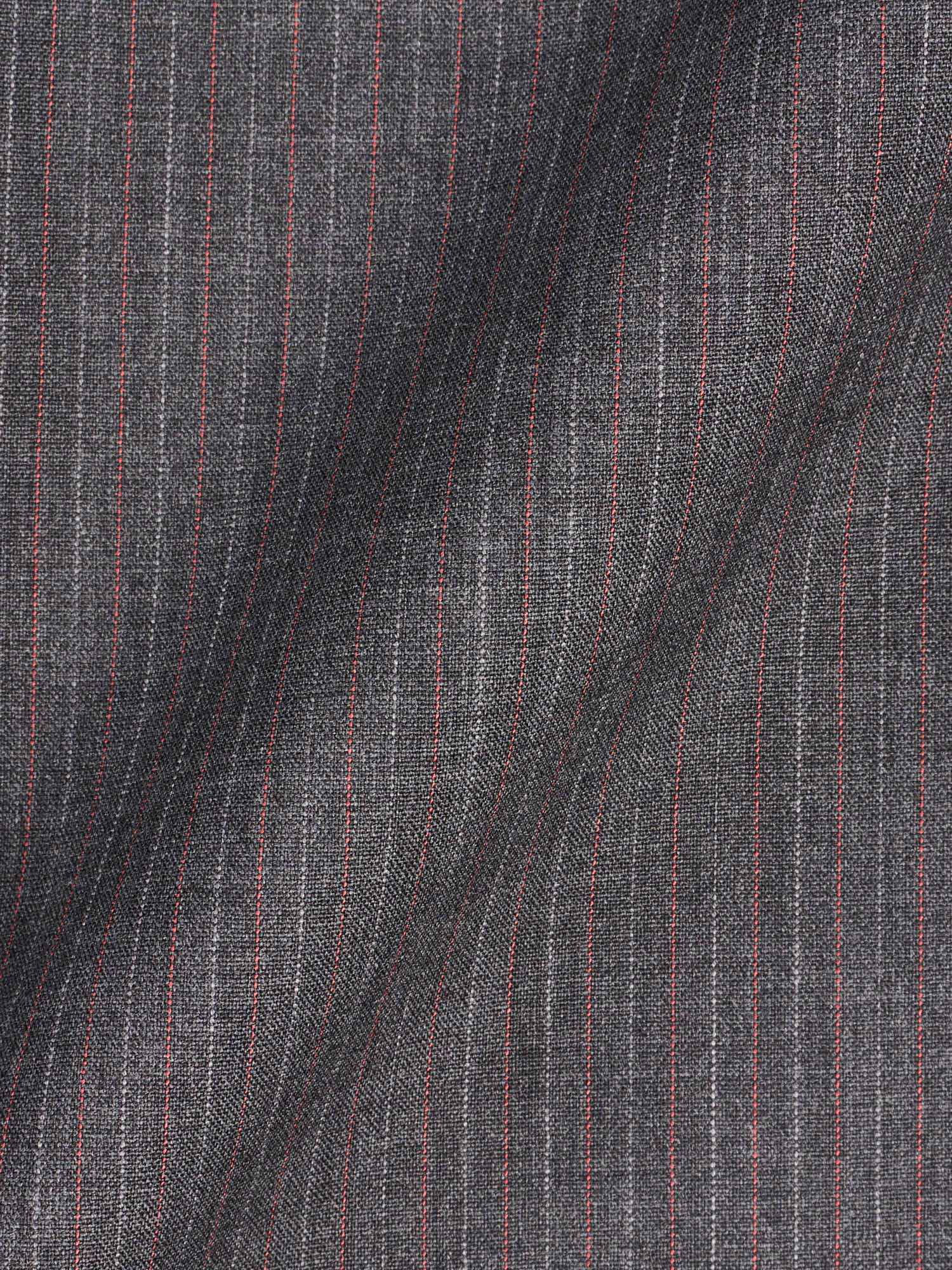 KITON Napoli Handmade Gray Striped 14 Micron Wool Super 180's Suit