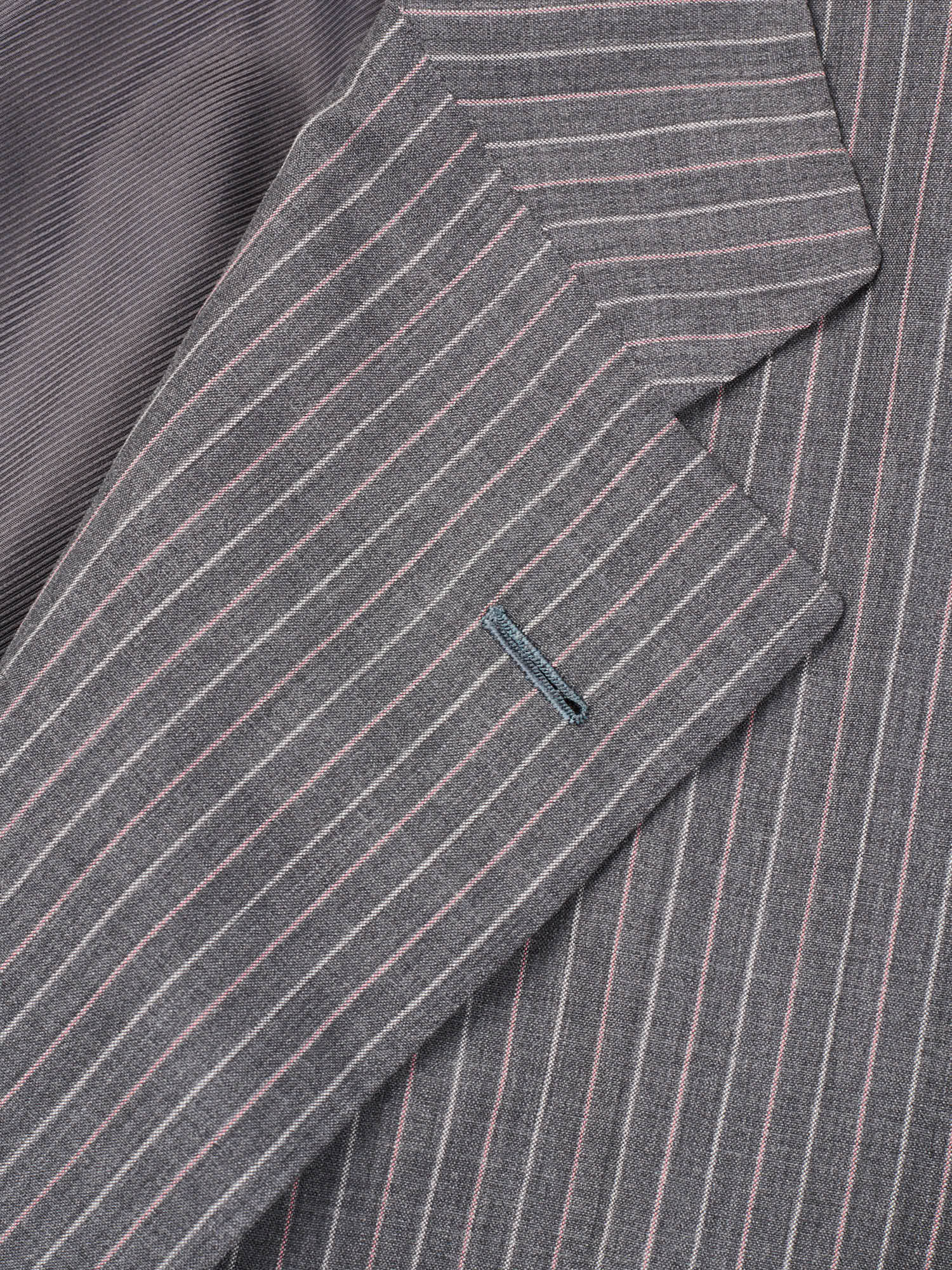 KITON Napoli Handmade Gray 14 Micron Wool Super 180's Suit