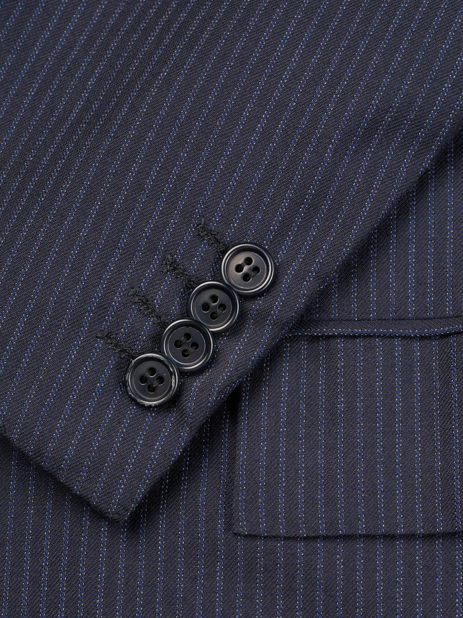 KITON Napoli Handmade Navy Blue Cashmere Suit