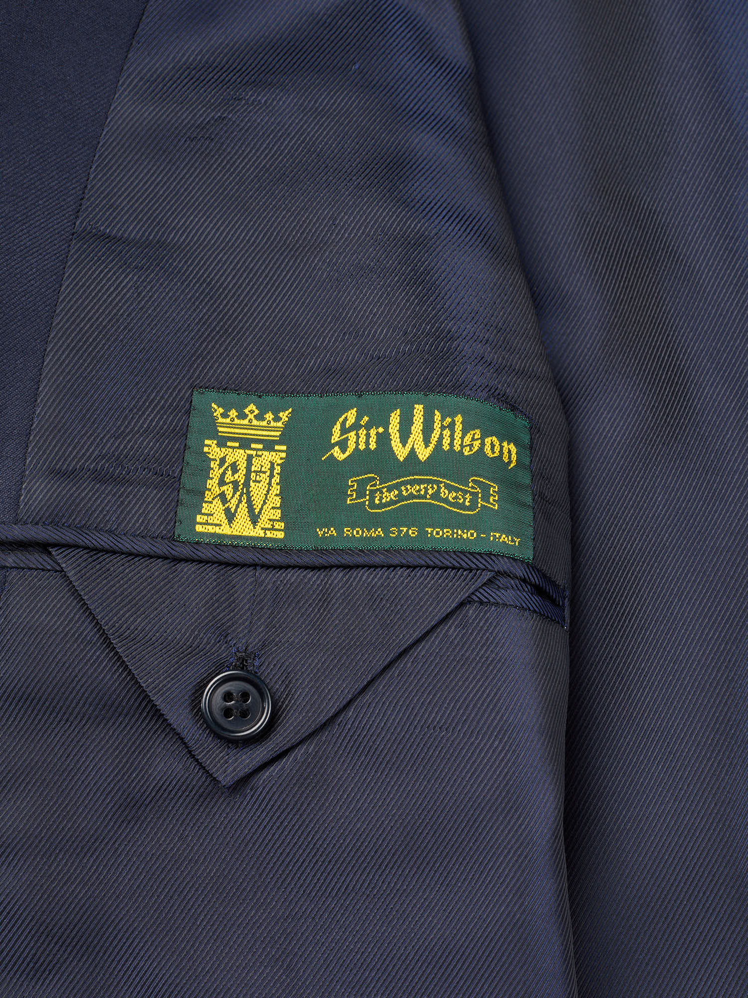 KITON Napoli Handmade Solid Navy Blue Wool Suit