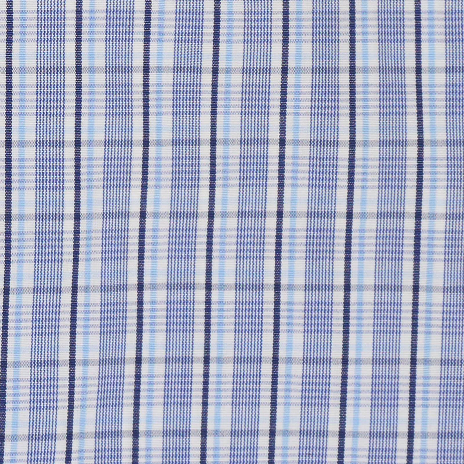 KITON Napoli Handmade Blue Plaid Cotton Dress Shirt EU 39 NEW US 15.5