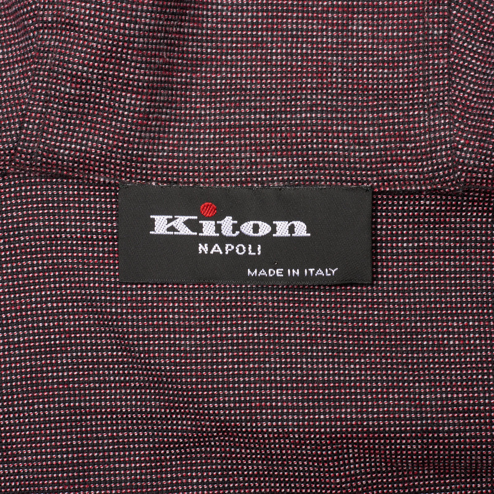 KITON Napoli Maroon Nailhead Cotton Hooded Sweater Hoody EU 46 NEW US 36 S