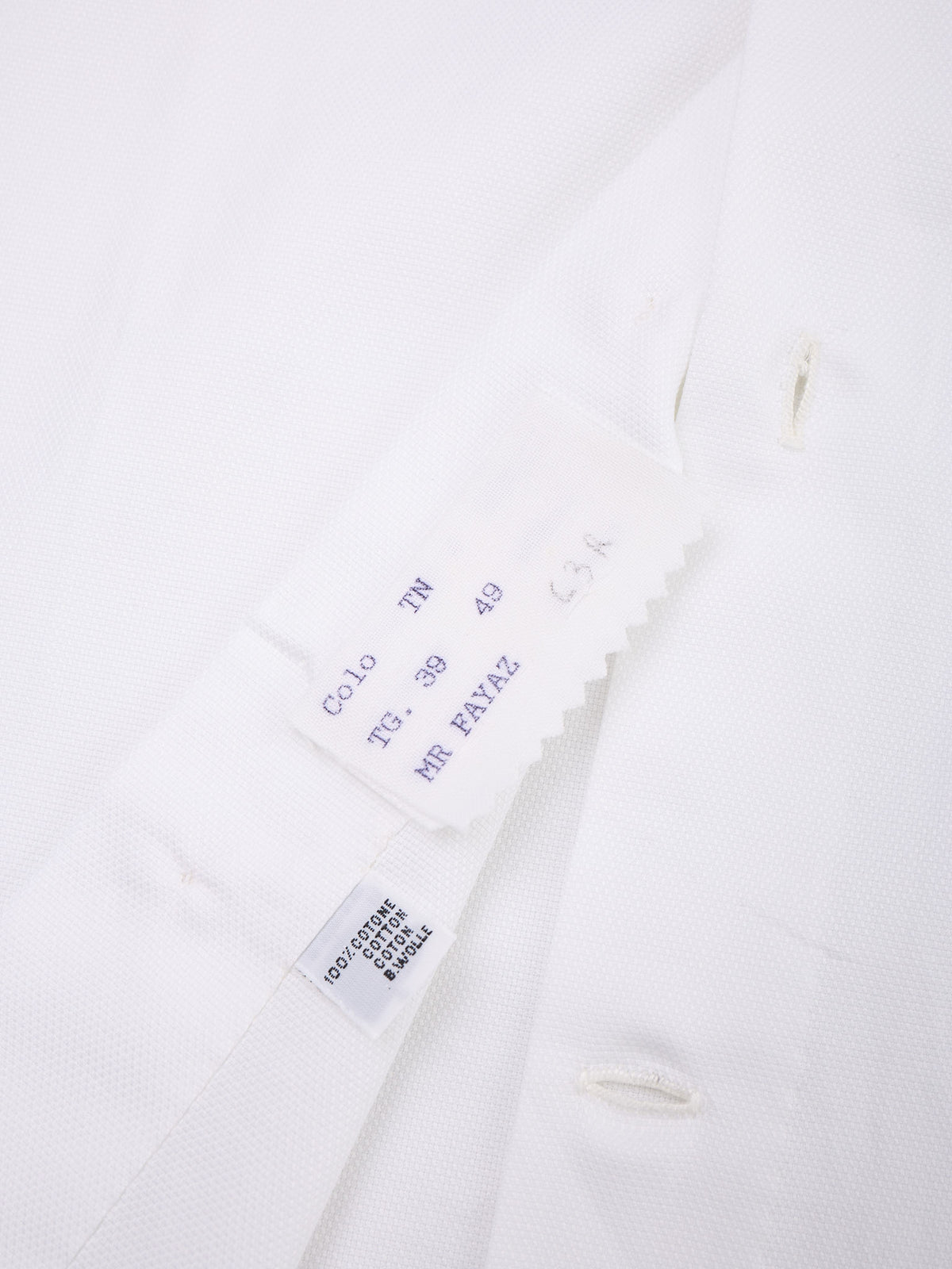 KITON Napoli Handmade White Oxford Cotton Button Down Dress Shirt 15.5 NEW 39