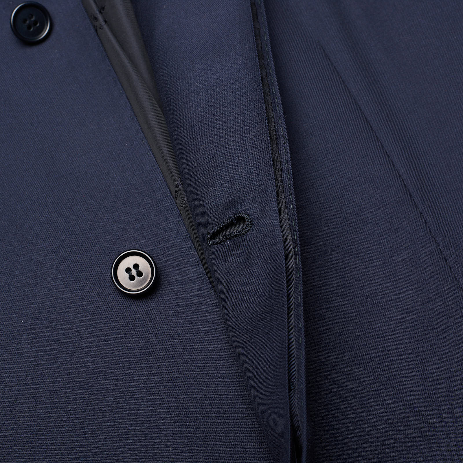 KITON Napoli "Sherwani" Bespoke Blue Stand-up Collar Coat Jacket EU 48 NEW US 38