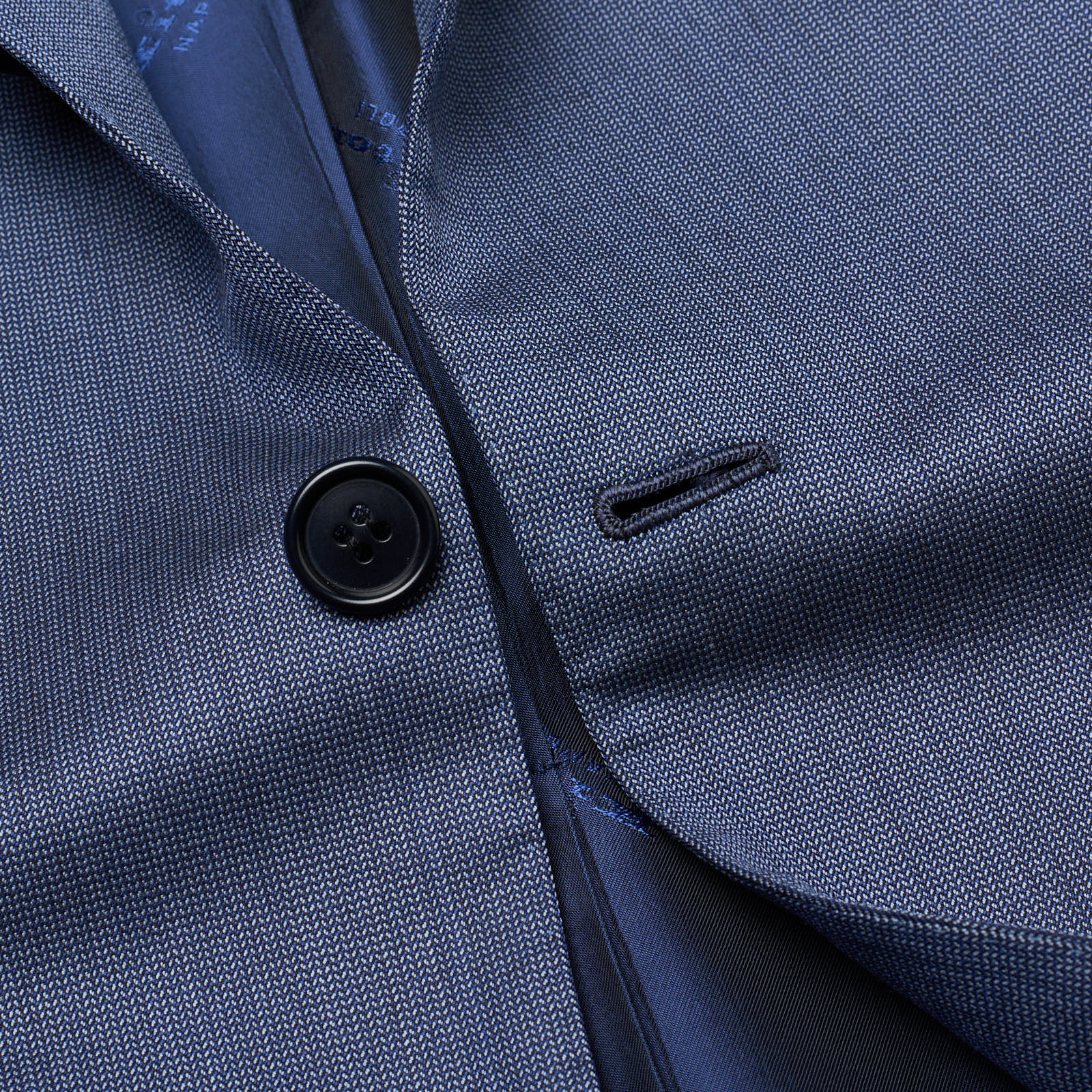 KITON Napoli for VANNUCCI Handmade Blue Wool Jacket EU 50 NEW US 40