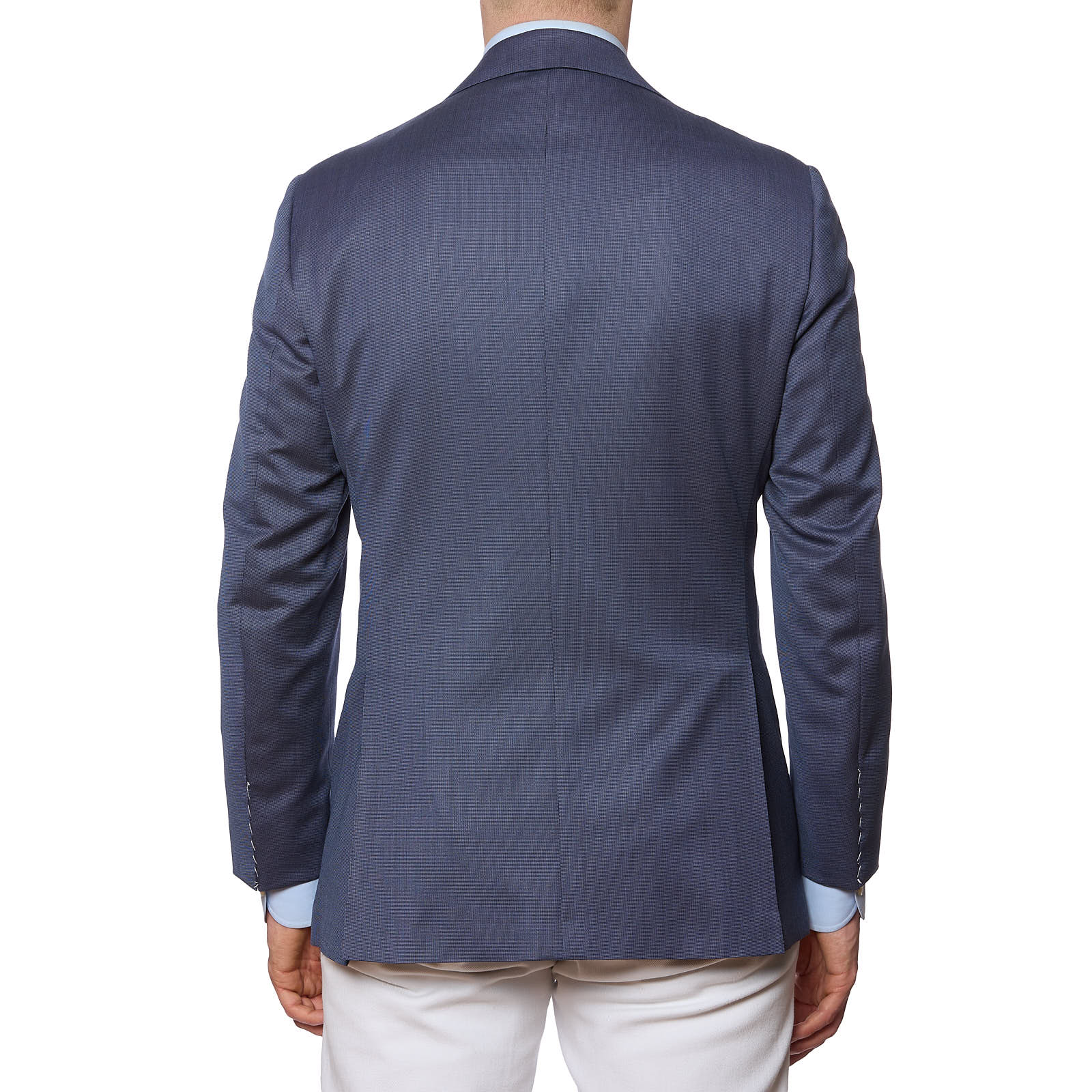 KITON Napoli for VANNUCCI Handmade Blue Wool Jacket EU 50 NEW US 40