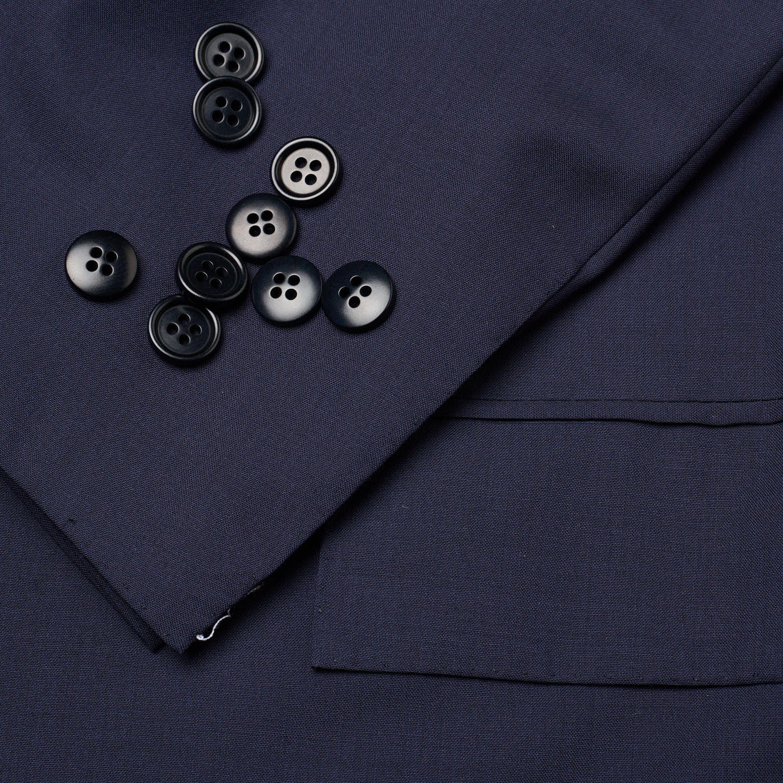 KITON Napoli Navy Blue Wool 14 Micron Super 180's Jacket Blazer EU 46 NEW US 36