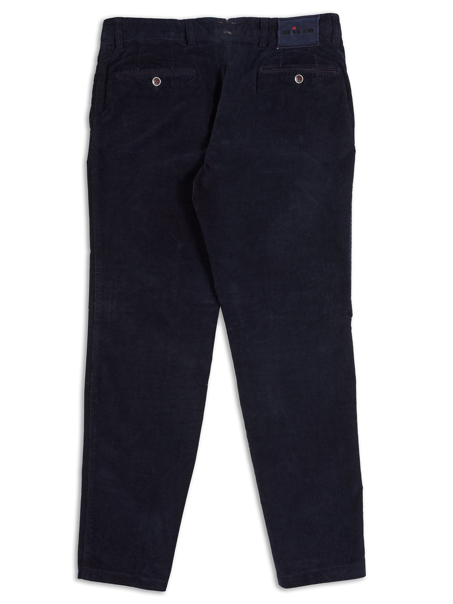 KITON Napoli Navy Blue Corudroy Cotton Slim Fit Chino Pants US 33