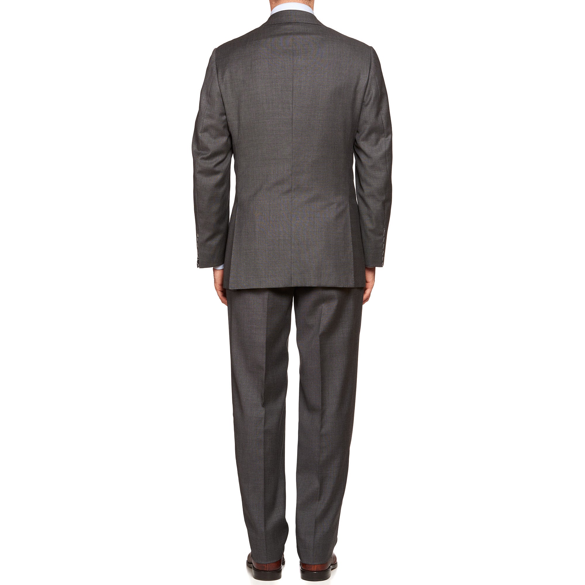 KITON Diamante Blu Handmade Gray Wool Super 150's Suit EU 50 NEW US 40 KITON