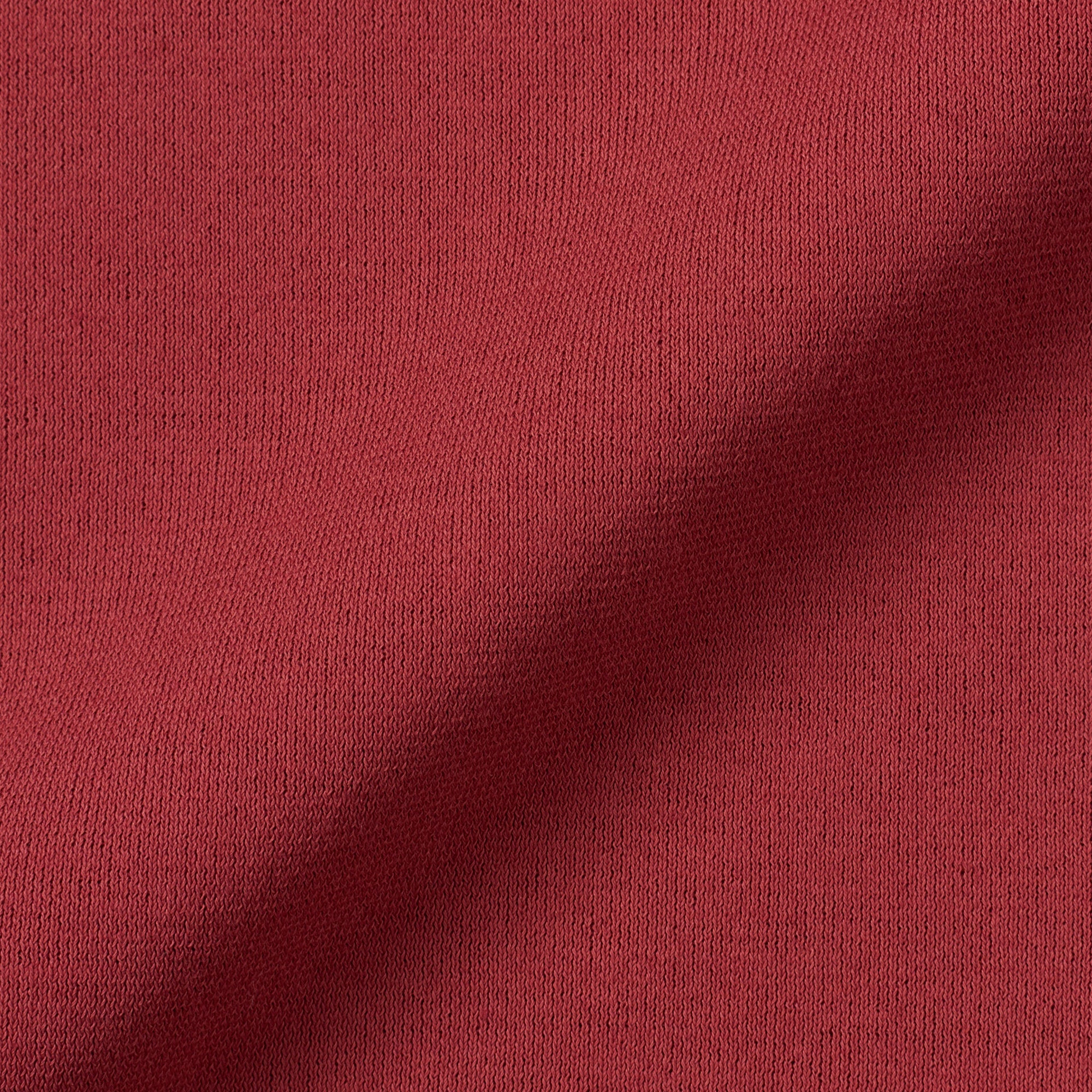 Kiton KIRED "Positano" Brick Red Exclusive Crepe Cotton Short Sleeve Polo Shirt 2023 KIRED