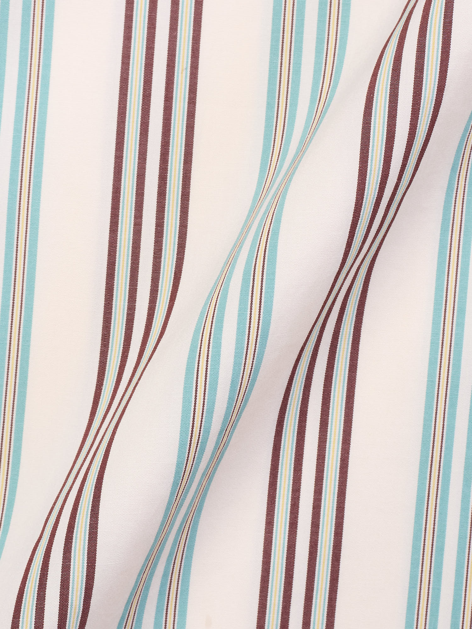 L.E.J White Brown-Green Striped Come-Up-To-The-Studio Shirt US XXL NEW