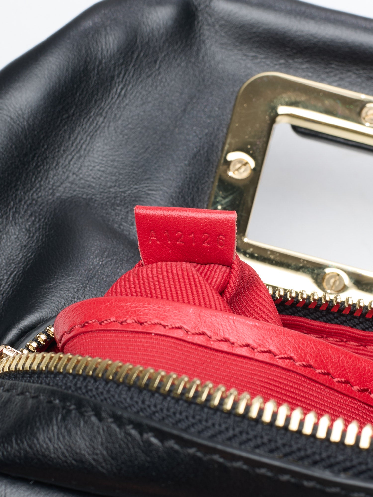 LANCEL PARIS Black "Cocoon" Leather Handbag Mini