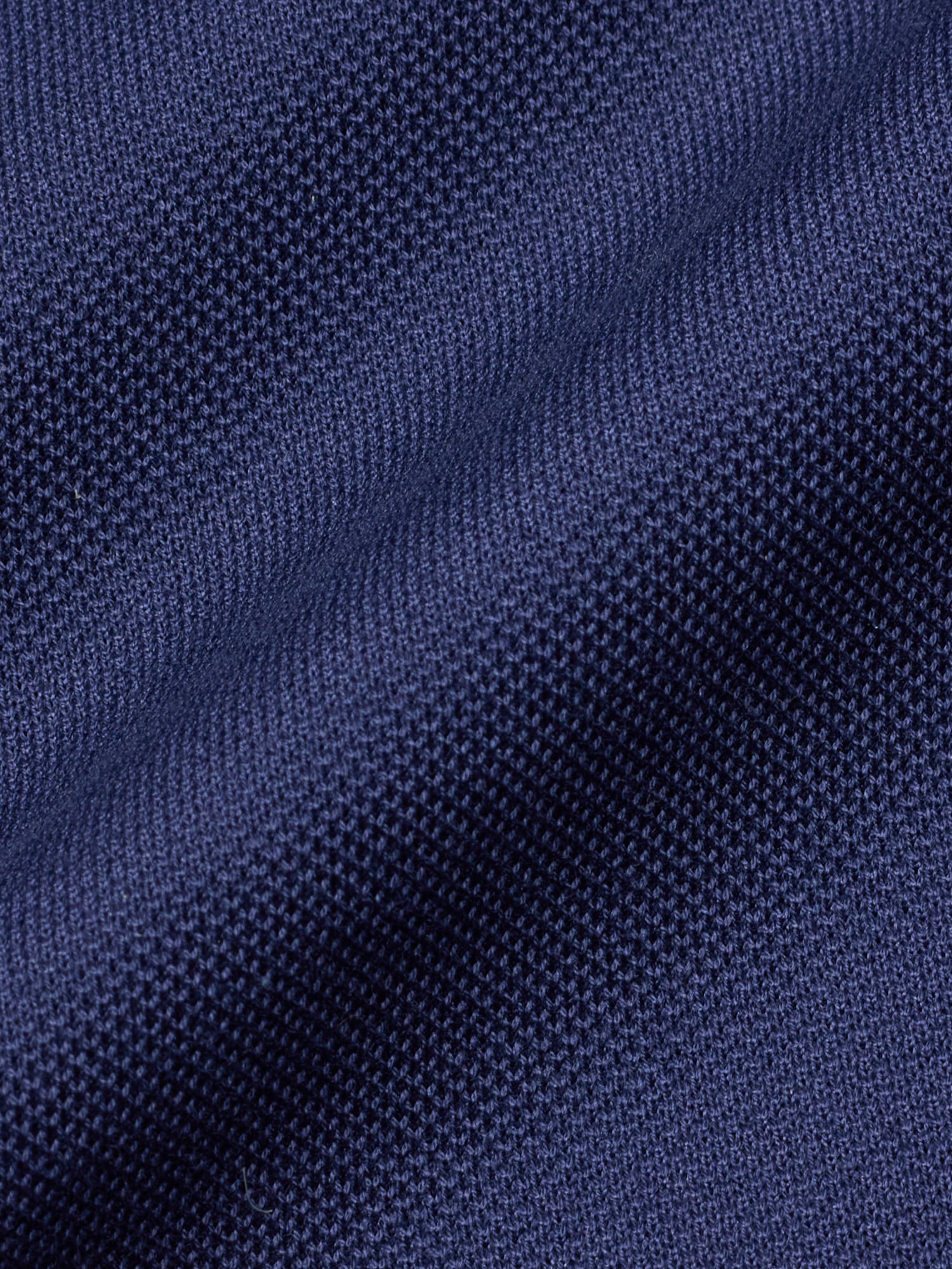 LANVIN Navy Cotton Short Sleeve Embroidery Slim Fit Polo Shirt