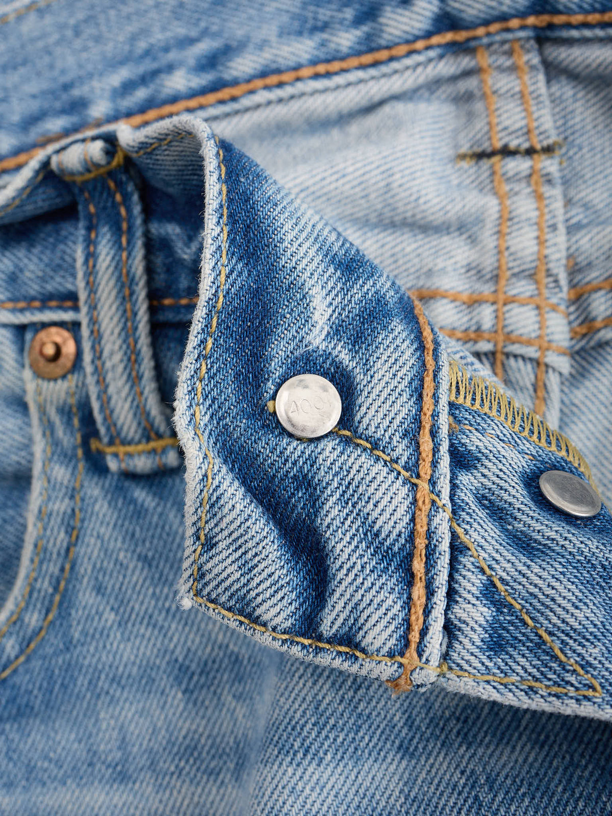 LEVI'S 501 CT Light Blue Customized & Tapered Leg Jeans