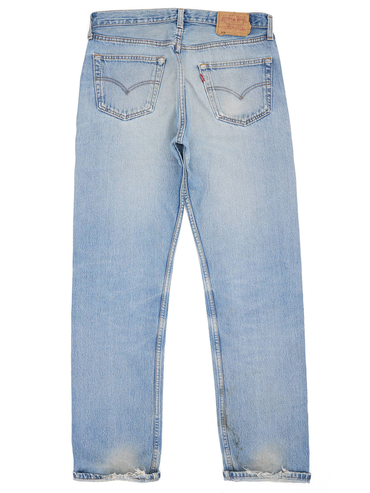 Vintage LEVI'S 501 Light Blue Straight Leg Jeans 1990's