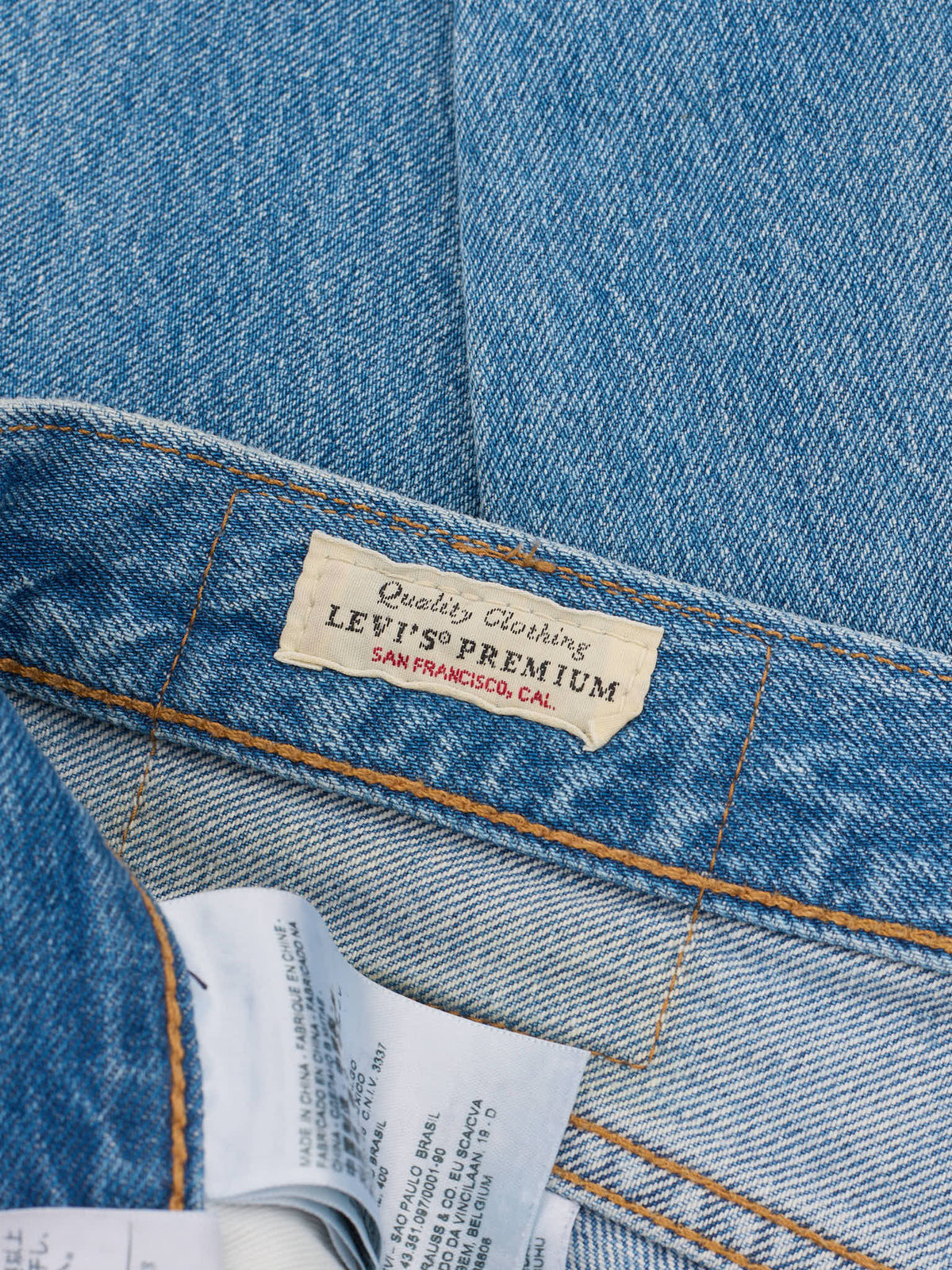 LEVI'S Premium 501 ST Blue Slim Taper Leg Jeans