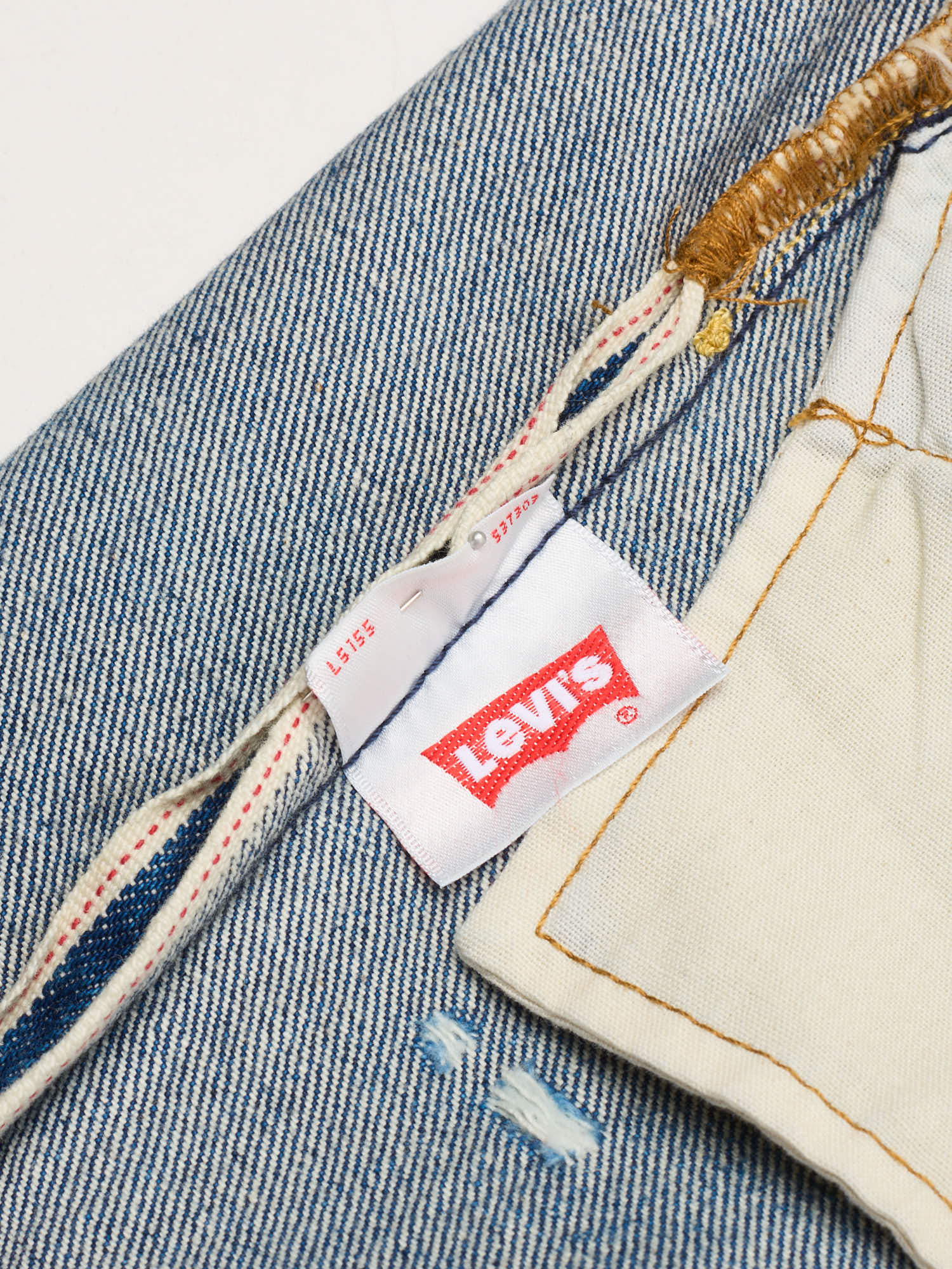 LEVI'S Premium 501 Anniversary Edition Blue Cotton Denim Jeans W32 L30 NEW