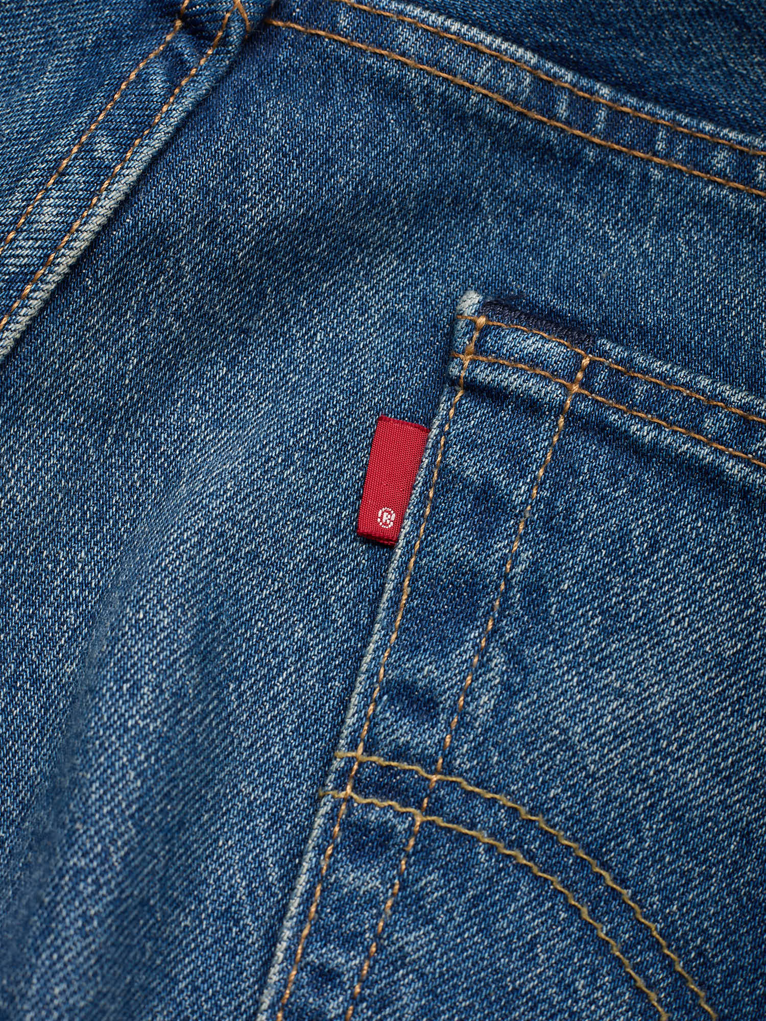 LEVI'S Premium 501 Distressed Blue Cotton Denim Jeans W34 L30 (R)