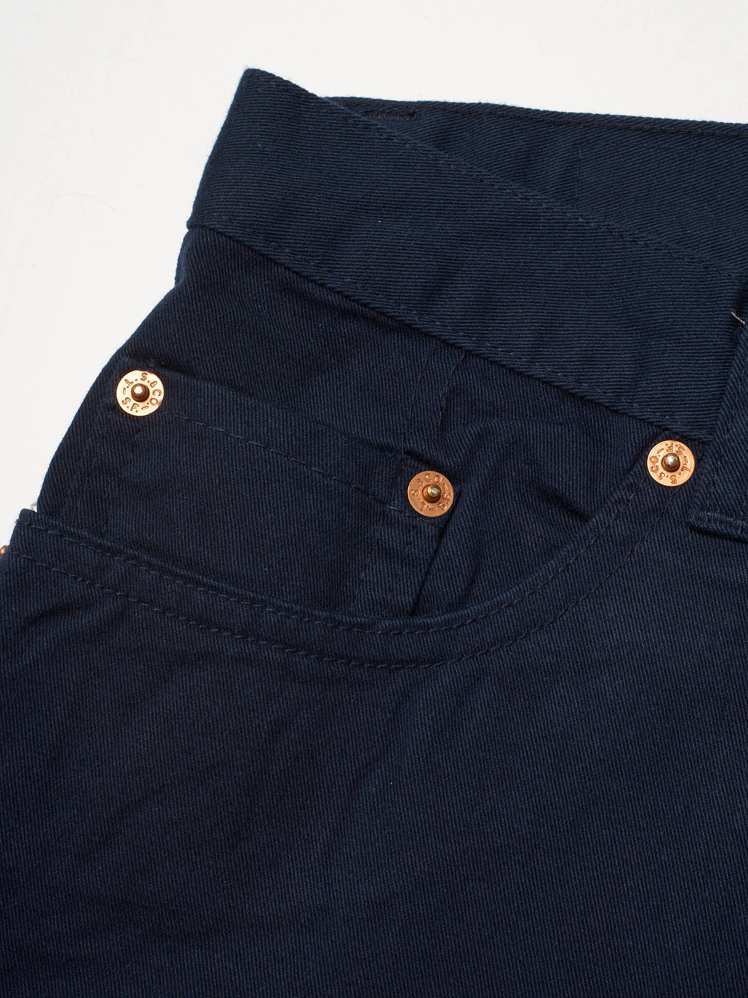 Vintage LEVI'S 501 Navy Blue Cotton Twill Jeans Made in USA NOS