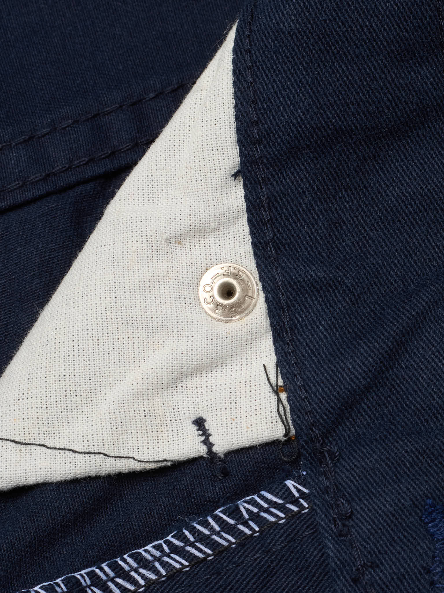 Vintage LEVI'S 501 Navy Blue Cotton Twill Jeans Made in USA NOS