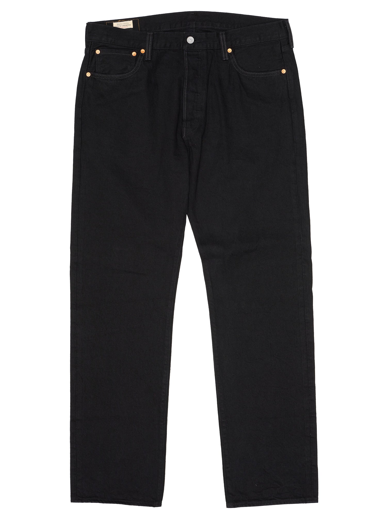 LEVI'S Premium 501 XX Black Denim Cotton-Hemp Big E Jeans W36 L34