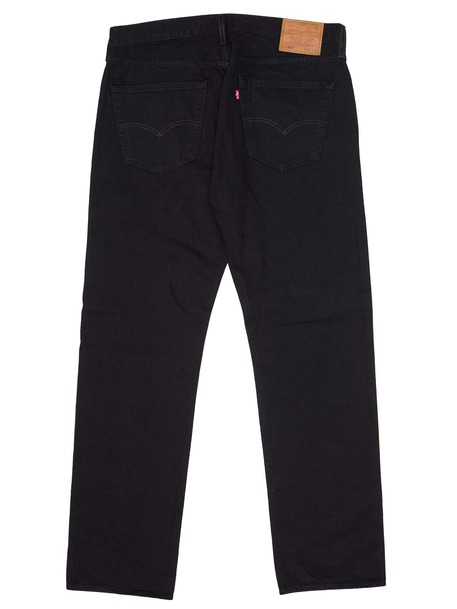 LEVI'S Premium 501 XX Black Denim Cotton-Hemp Big E Jeans W36 L34