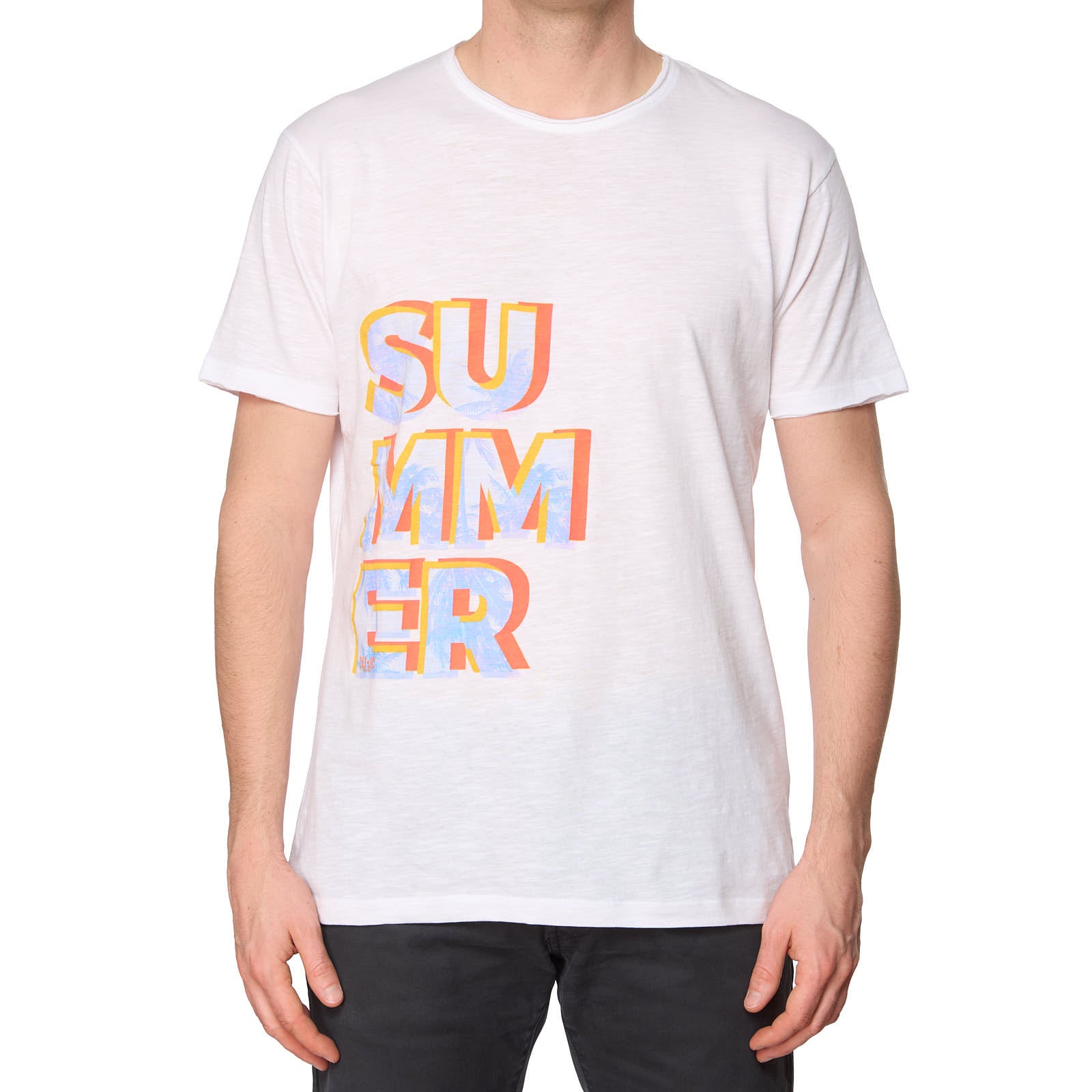 LIU JO Milano White SUMMER Printed Cotton Crew Neck Short Sleeve T-Shirt NEW