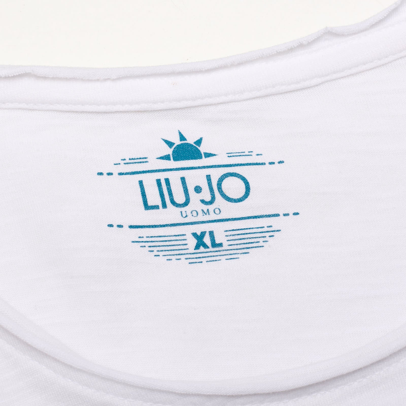 LIU JO Milano White Printed Cotton Crew Neck Short Sleeve T-Shirt NEW