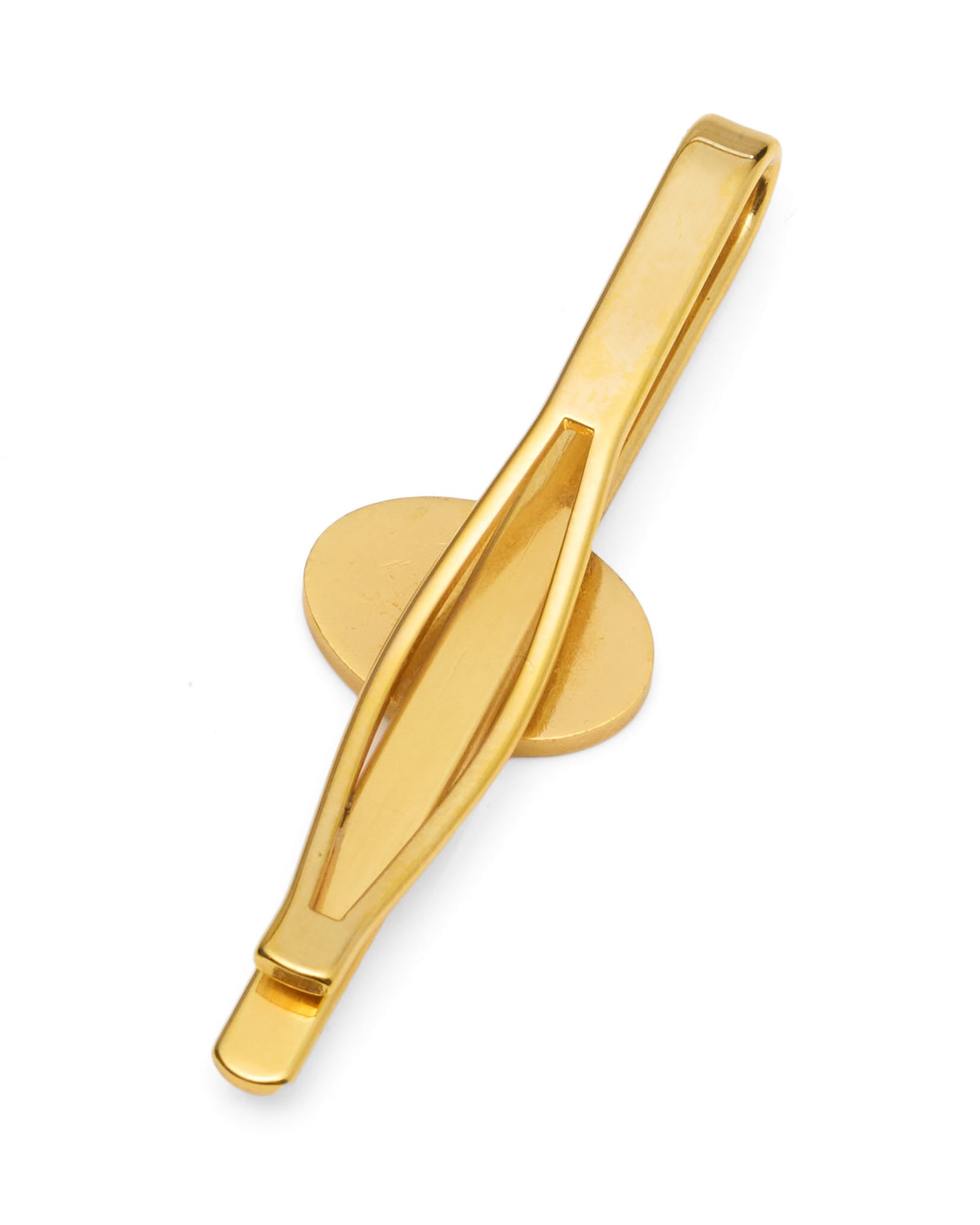 LONDON BADGE & BUTTON "Tennis" Wimbledon Gold Vintage Tie Clip NOS