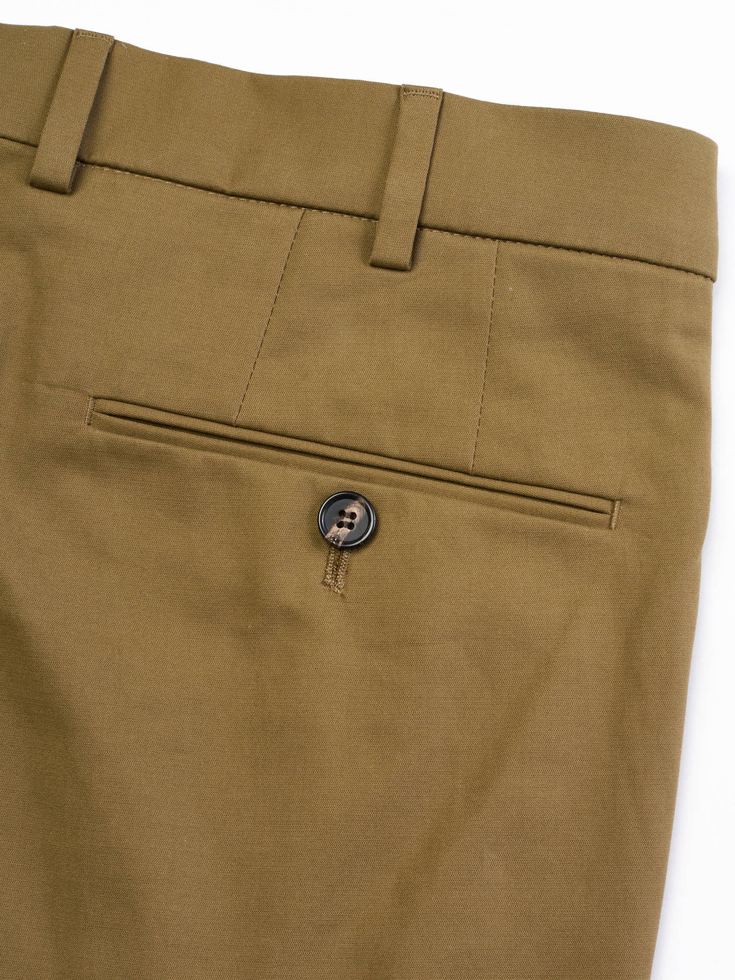 LORO PIANA Carlo Cotton Dusty Khaki Carlo Trousers Hyannis Slim Fit Stretch