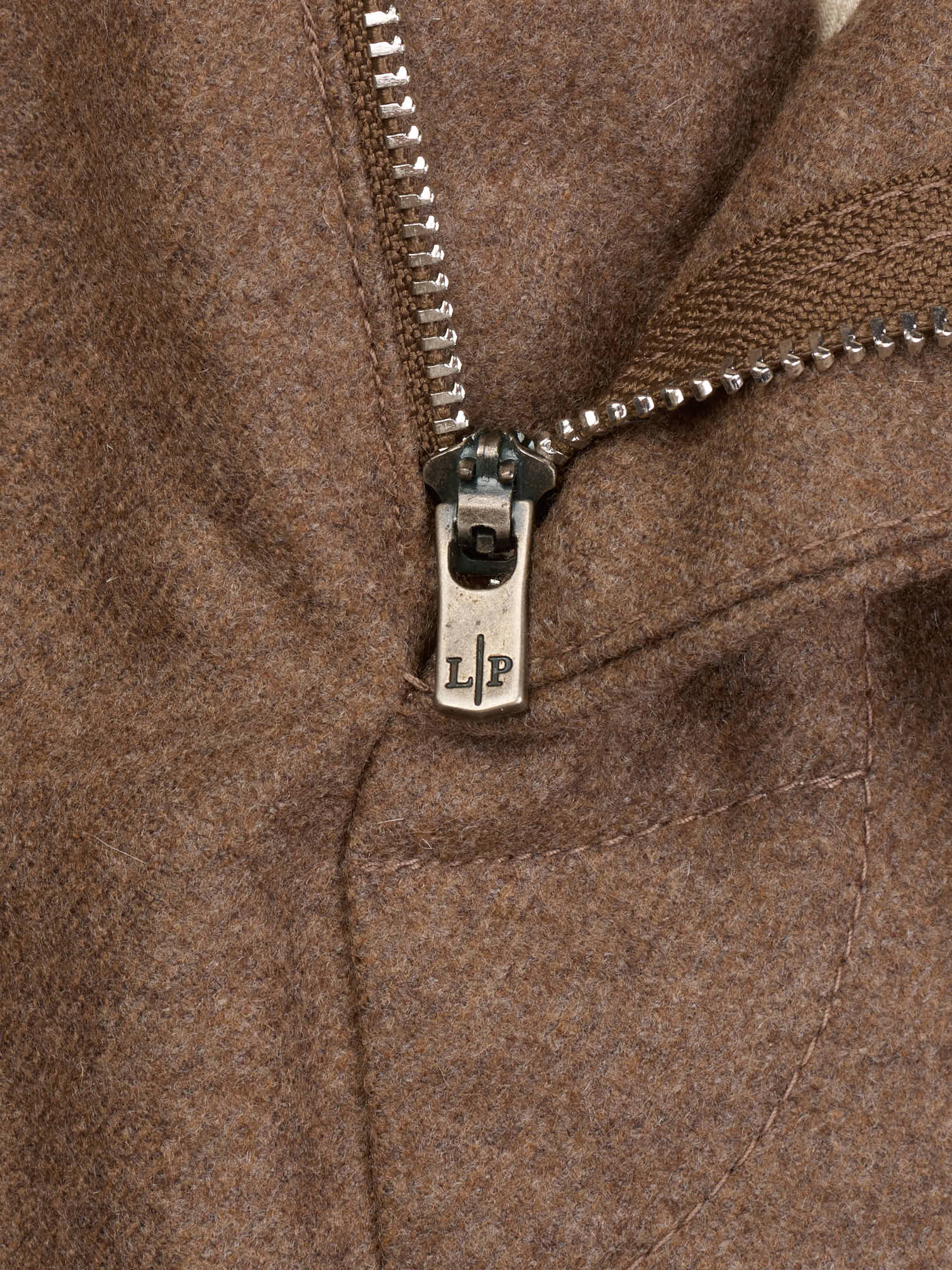 LORO PIANA Brown Virgin Wool-Cashmere Reinga Trousers