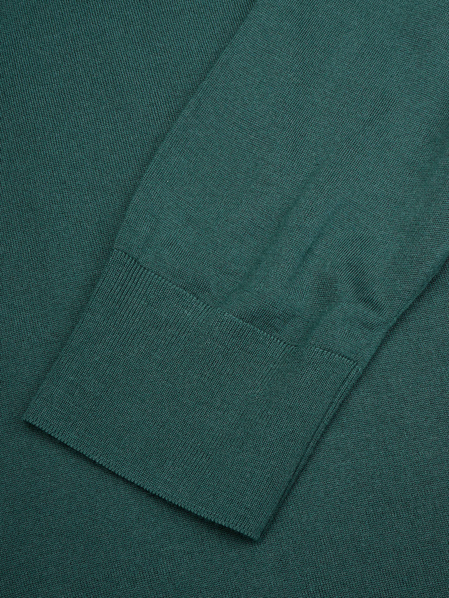 LORO PIANA Green Wish Wool Long Sleeve Knit Polo Shirt Sweater