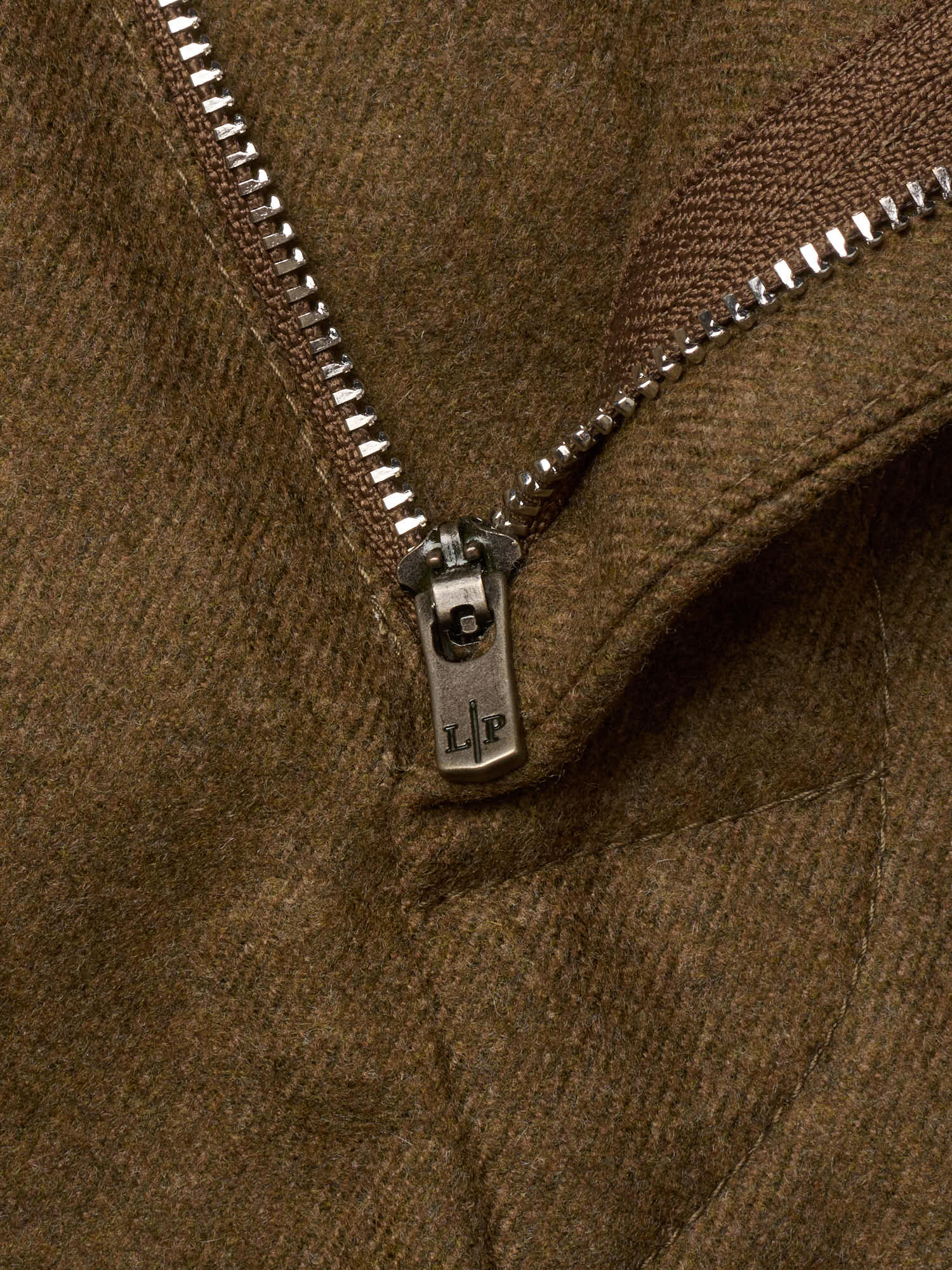 LORO PIANA Olive Green Virgin Wool-Cashmere Reinga Trousers