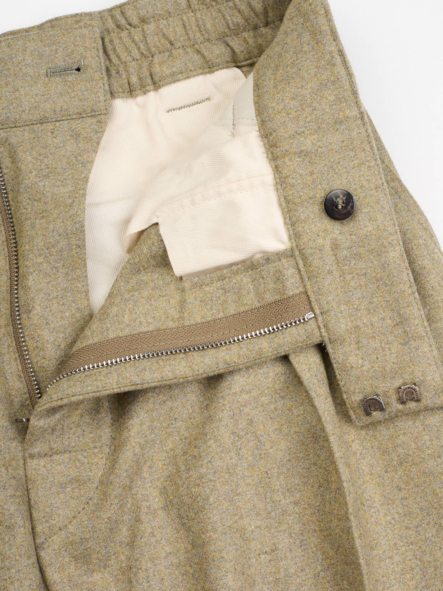 LORO PIANA Virgin Wool-Cashmere Reinga Cash Flannel Trousers