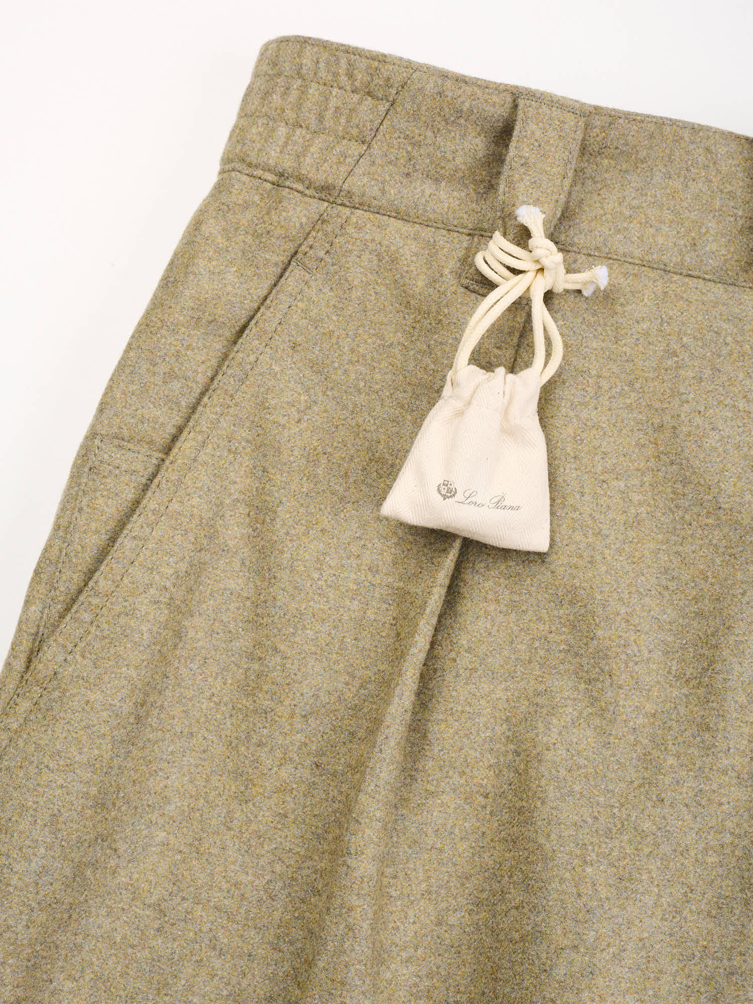 LORO PIANA Virgin Wool-Cashmere Reinga Cash Flannel Trousers