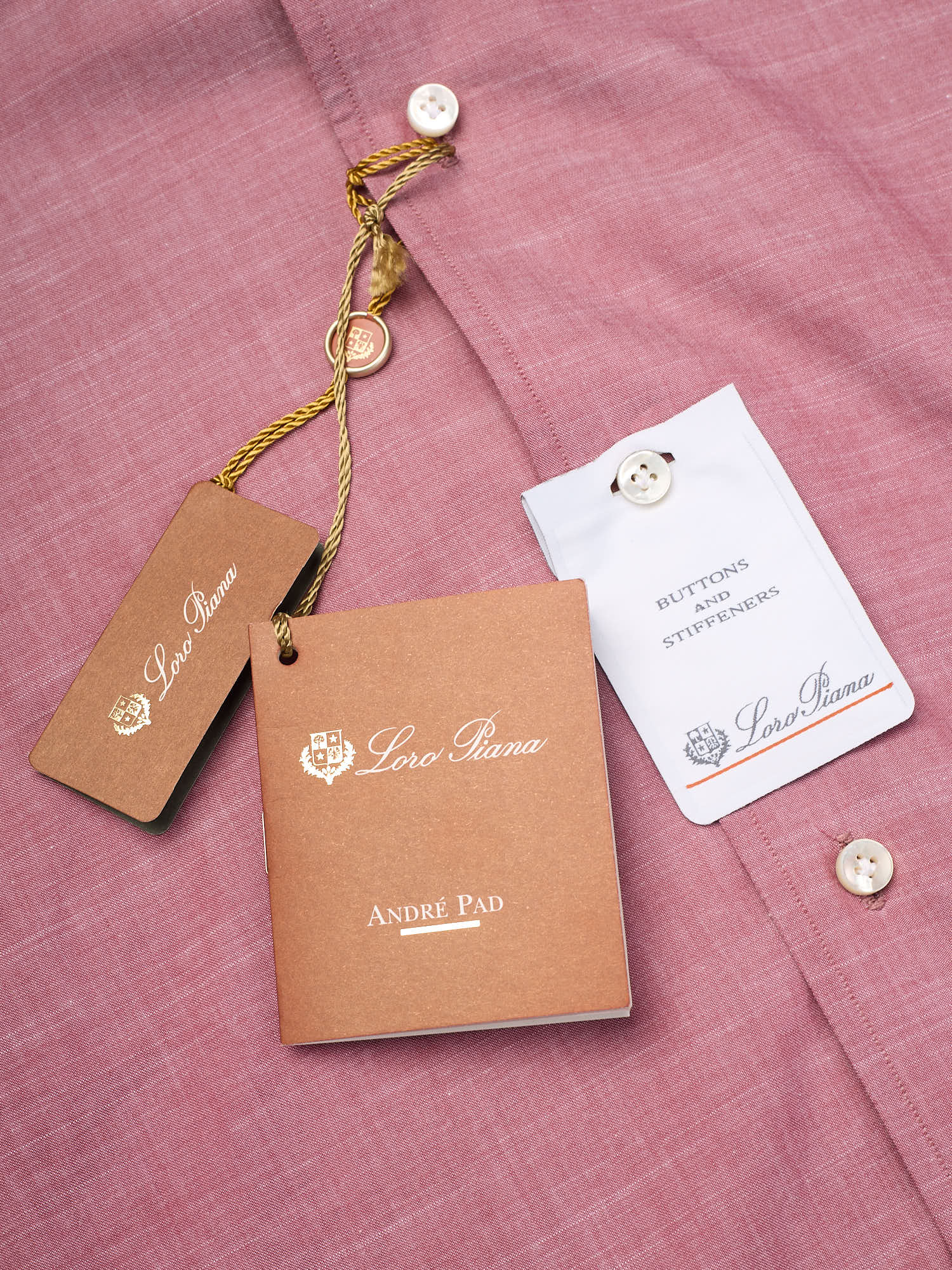 LORO PIANA "André Pad" Handmade Cotton-Cashmere Shirt NEW