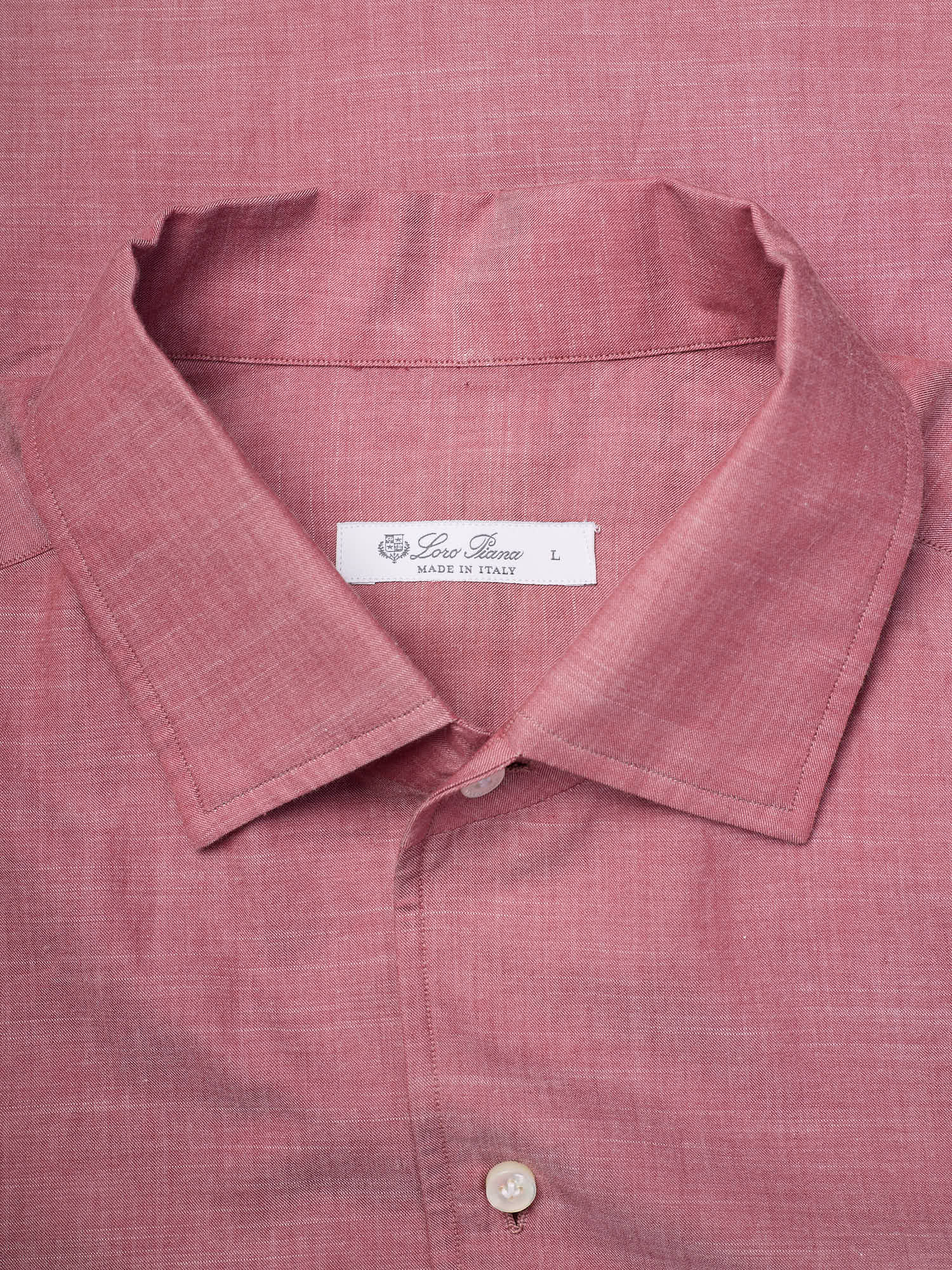 LORO PIANA "André Pad" Handmade Cotton-Cashmere Shirt NEW