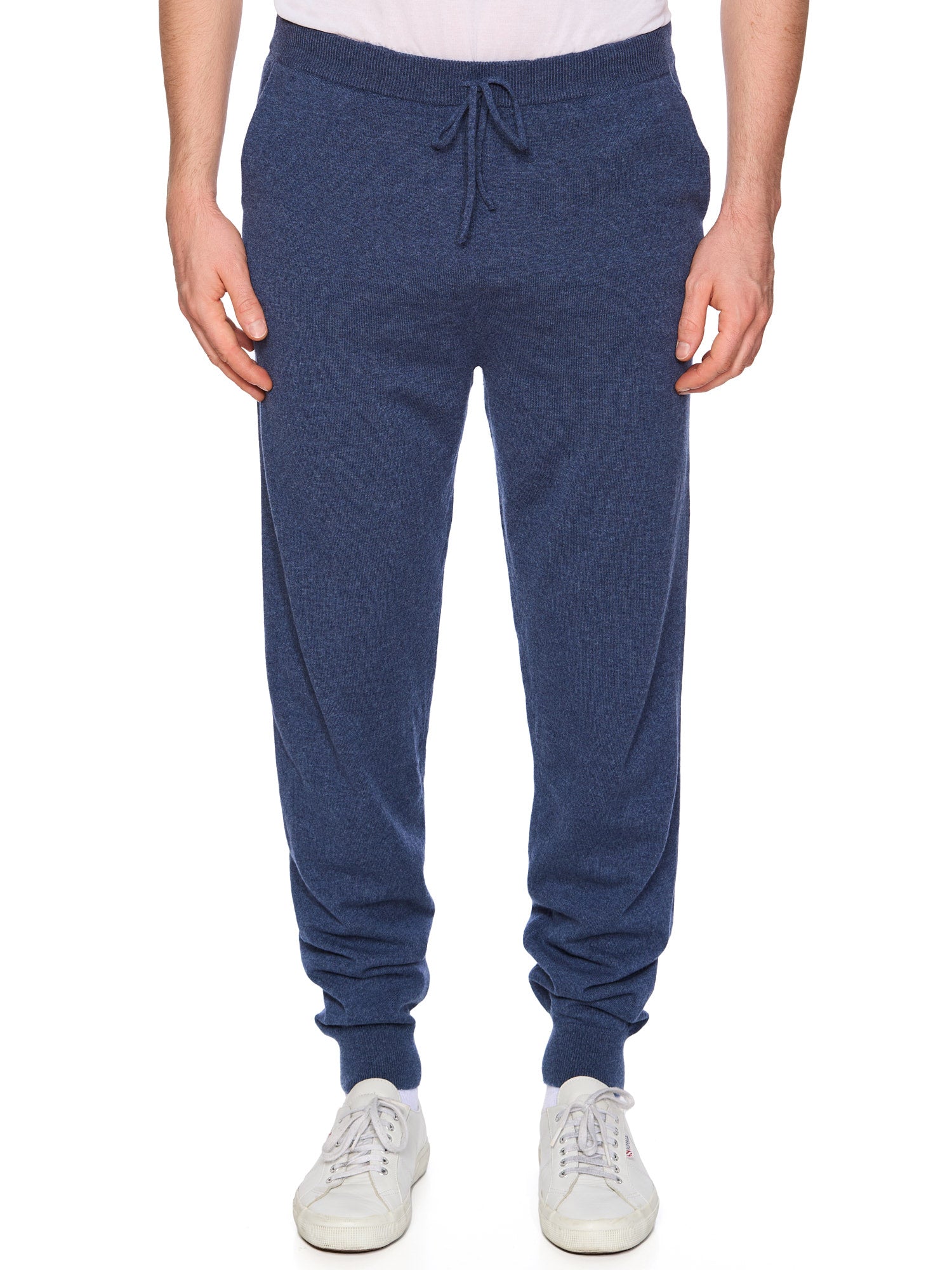 LUCA FALONI Atlantic Blue Cashmere Sweatpants NEW US XL (Slim)