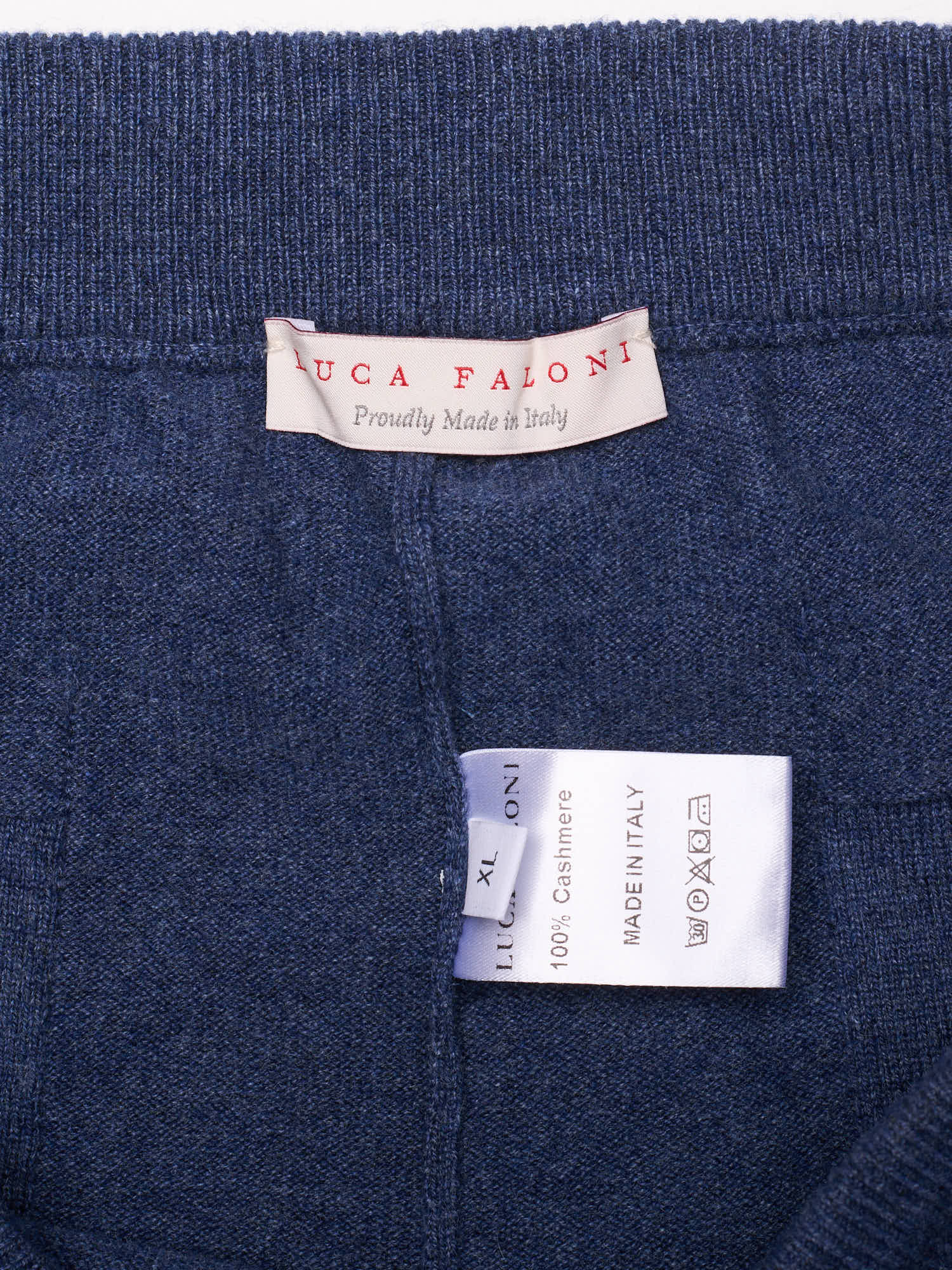 LUCA FALONI Atlantic Blue Cashmere Sweatpants NEW US XL (Slim)