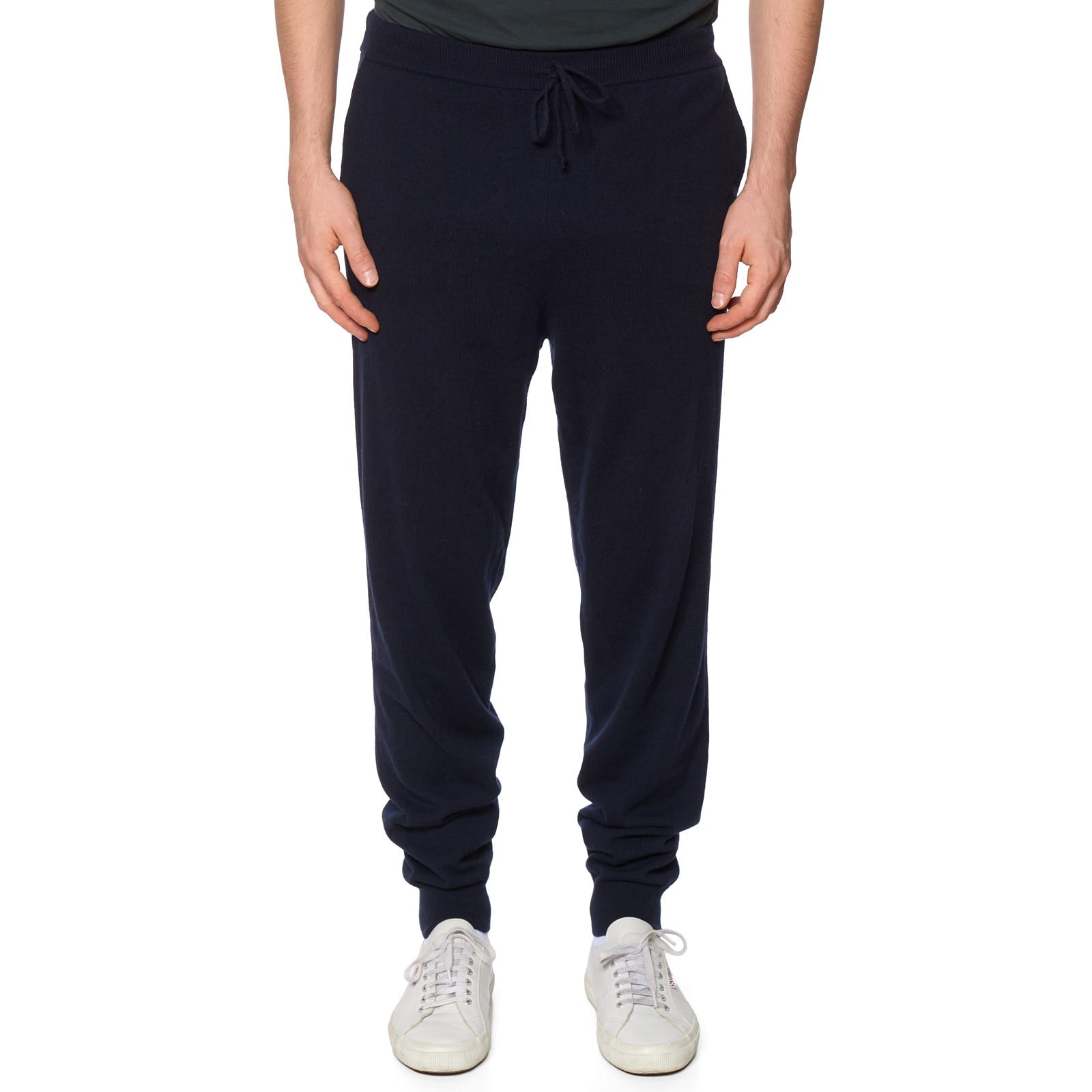 LUCA FALONI Midnight Blue Cashmere Sweatpants NEW US XL