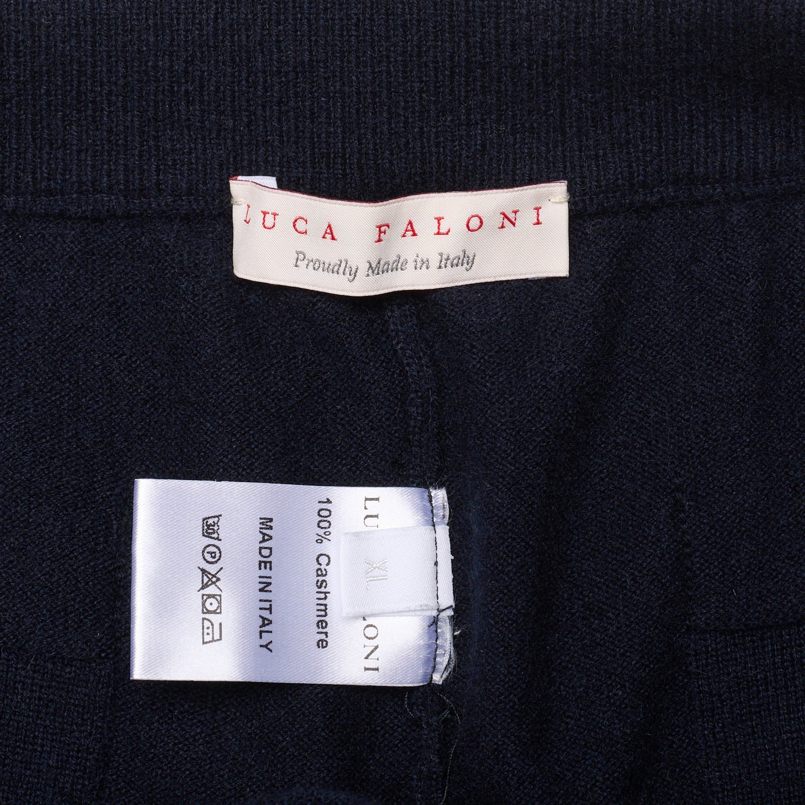 LUCA FALONI Midnight Blue Cashmere Sweatpants NEW US XL