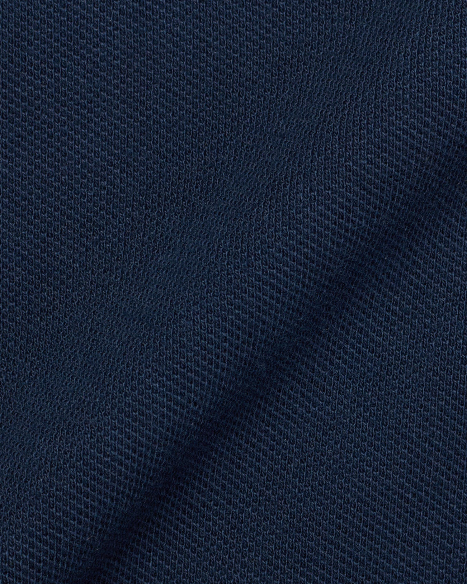 LUCA FALONI Navy Blue Cotton Picquet Long Sleeve Polo Shirt EU 41 US 16