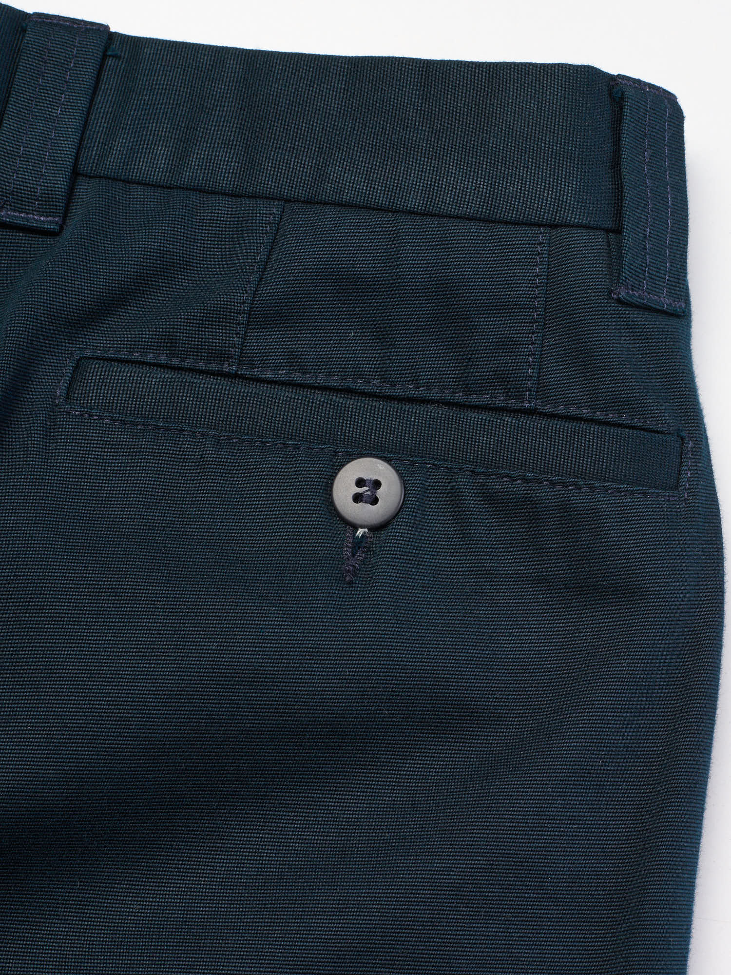 LUCIANO BARBERA Blue Twill Cotton Pants EU 48 US 32