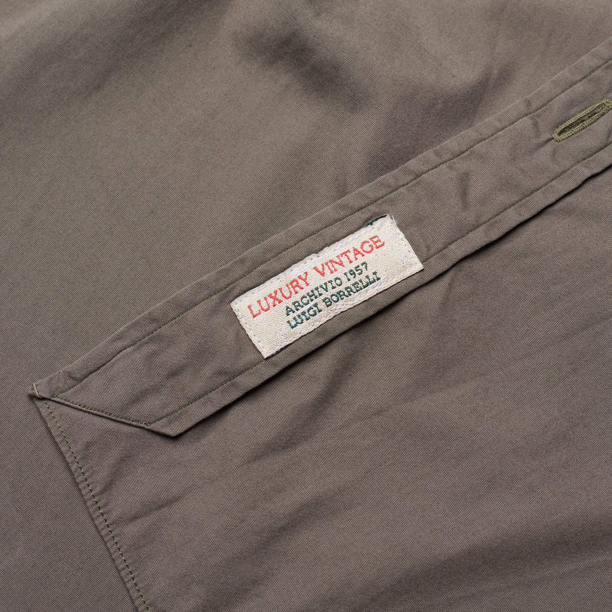 LUIGI BORRELLI Luxury Vintage Gray Cotton Casual Shirt EU 41 US 16 Slim LUIGI BORRELLI