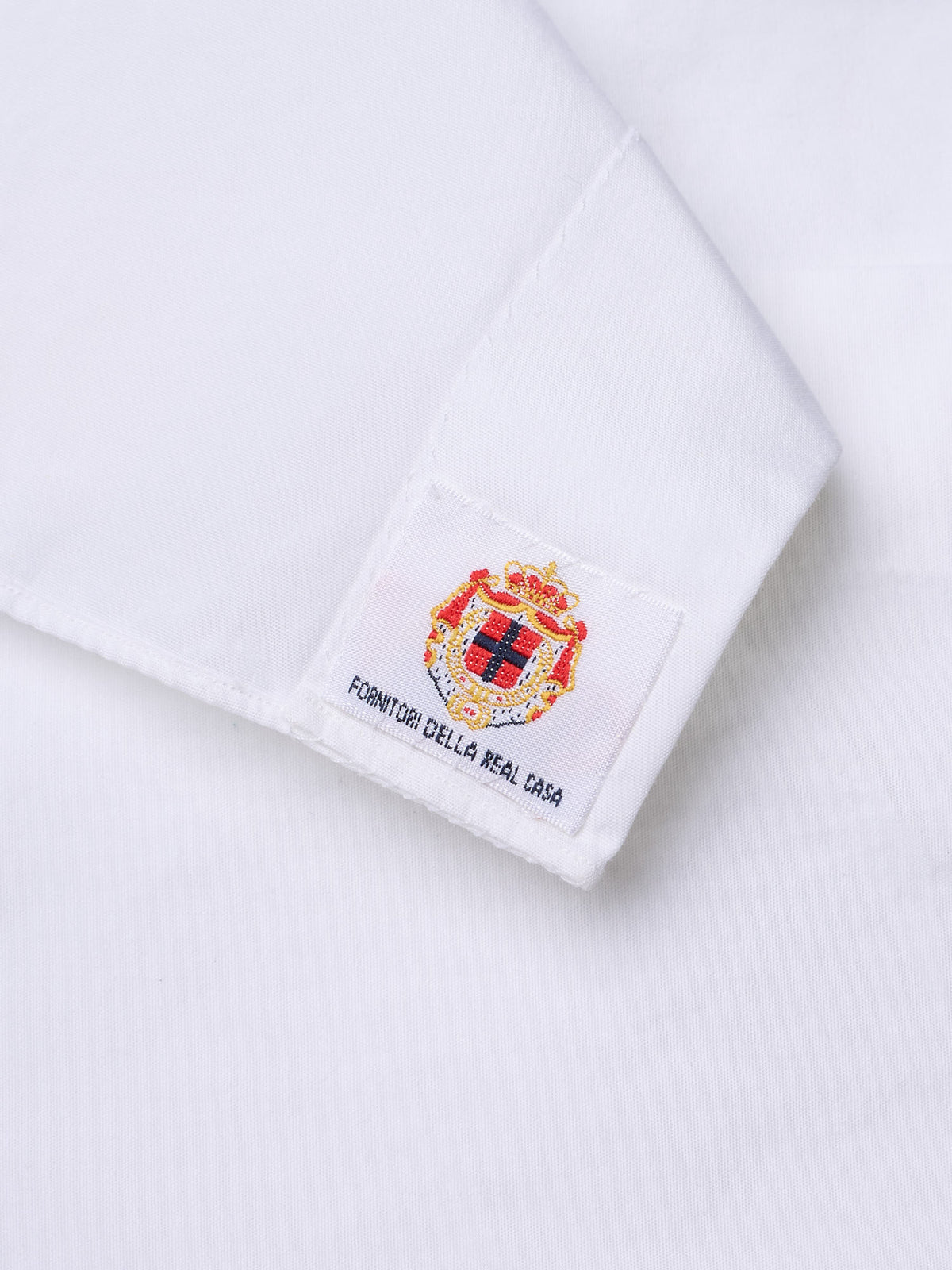 LUIGI BORRELLI Handmade Napoli White Poplin Cotton Dress Shirt