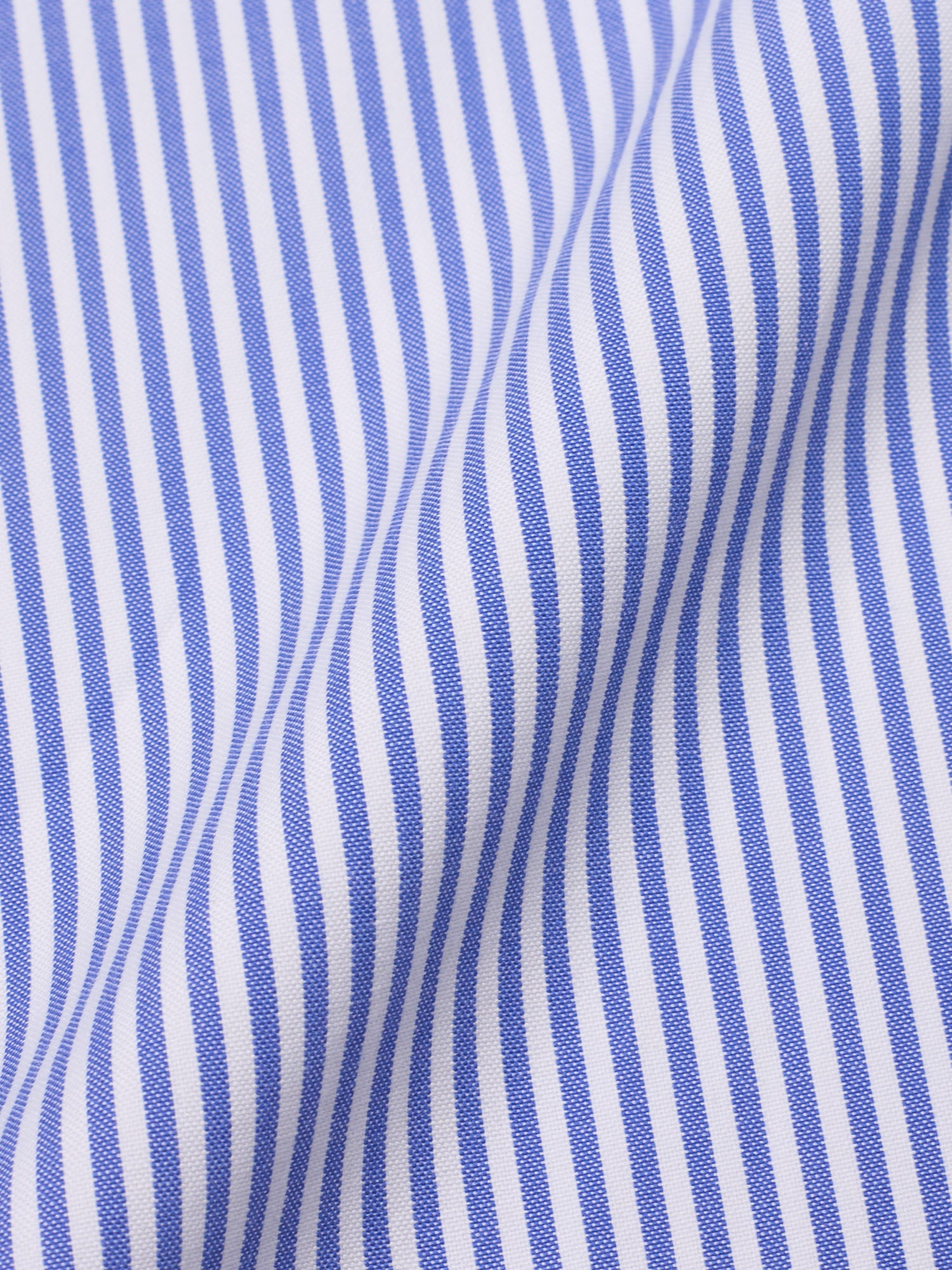 LUIGI BORRELLI "Luxury Vintage" Blue Striped Cotton Dress Shirt
